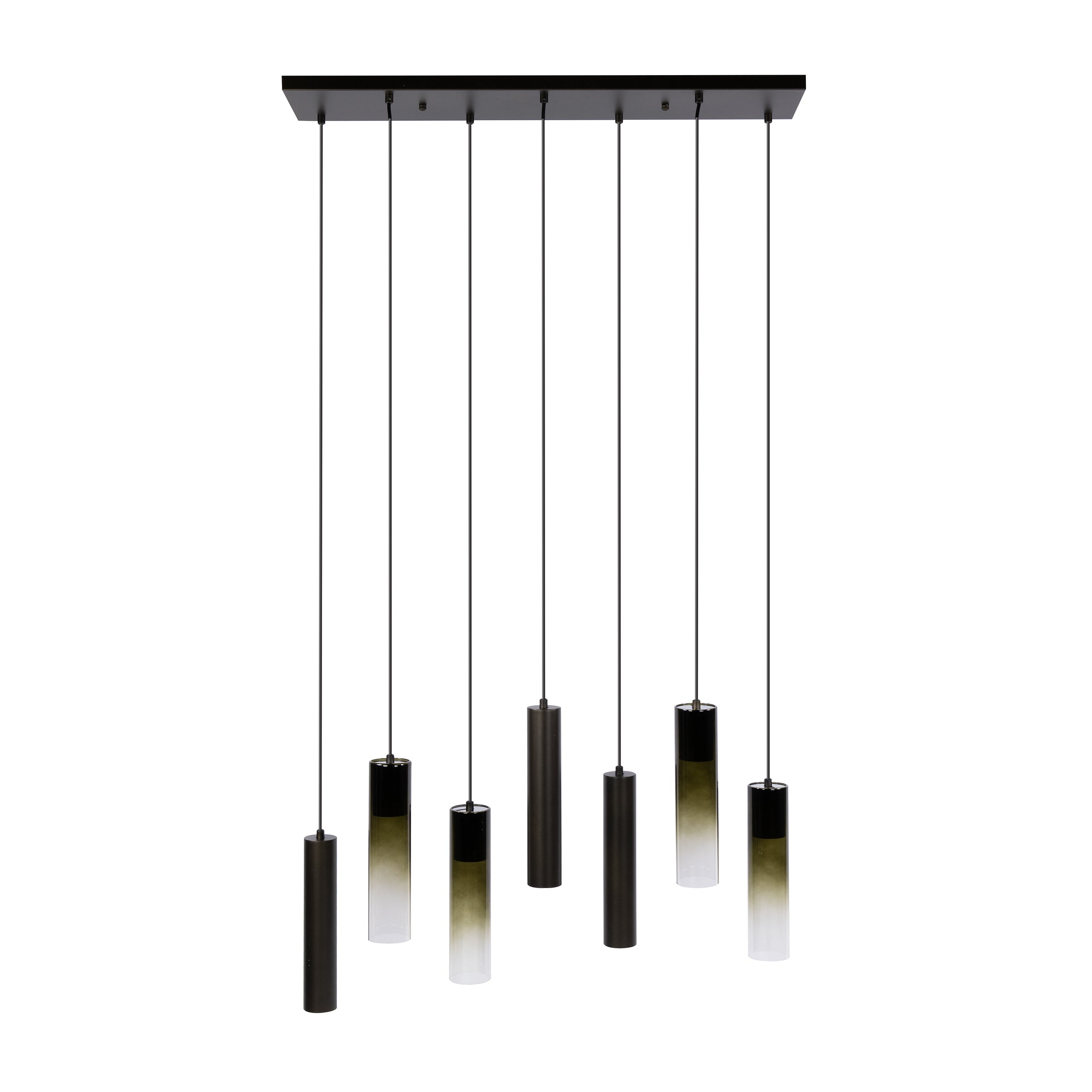 Hanglamp Lungo 4+3-lichts / Sienna bruin – afbeelding 5