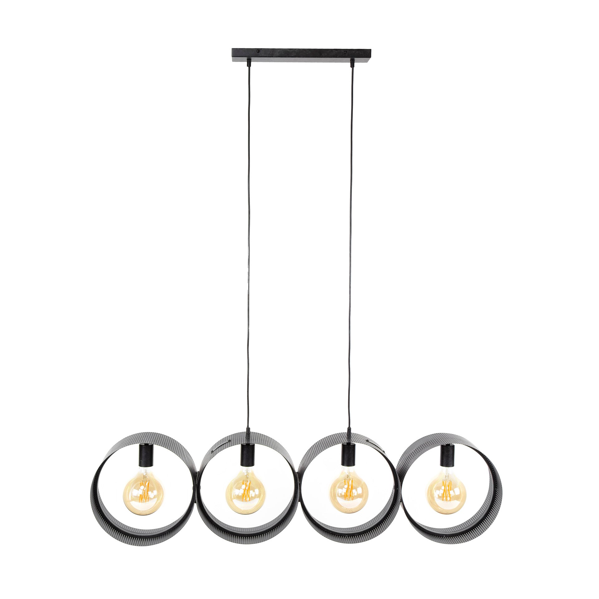 Hanglamp Ring mesh 4-lichts / Charcoal – afbeelding 4
