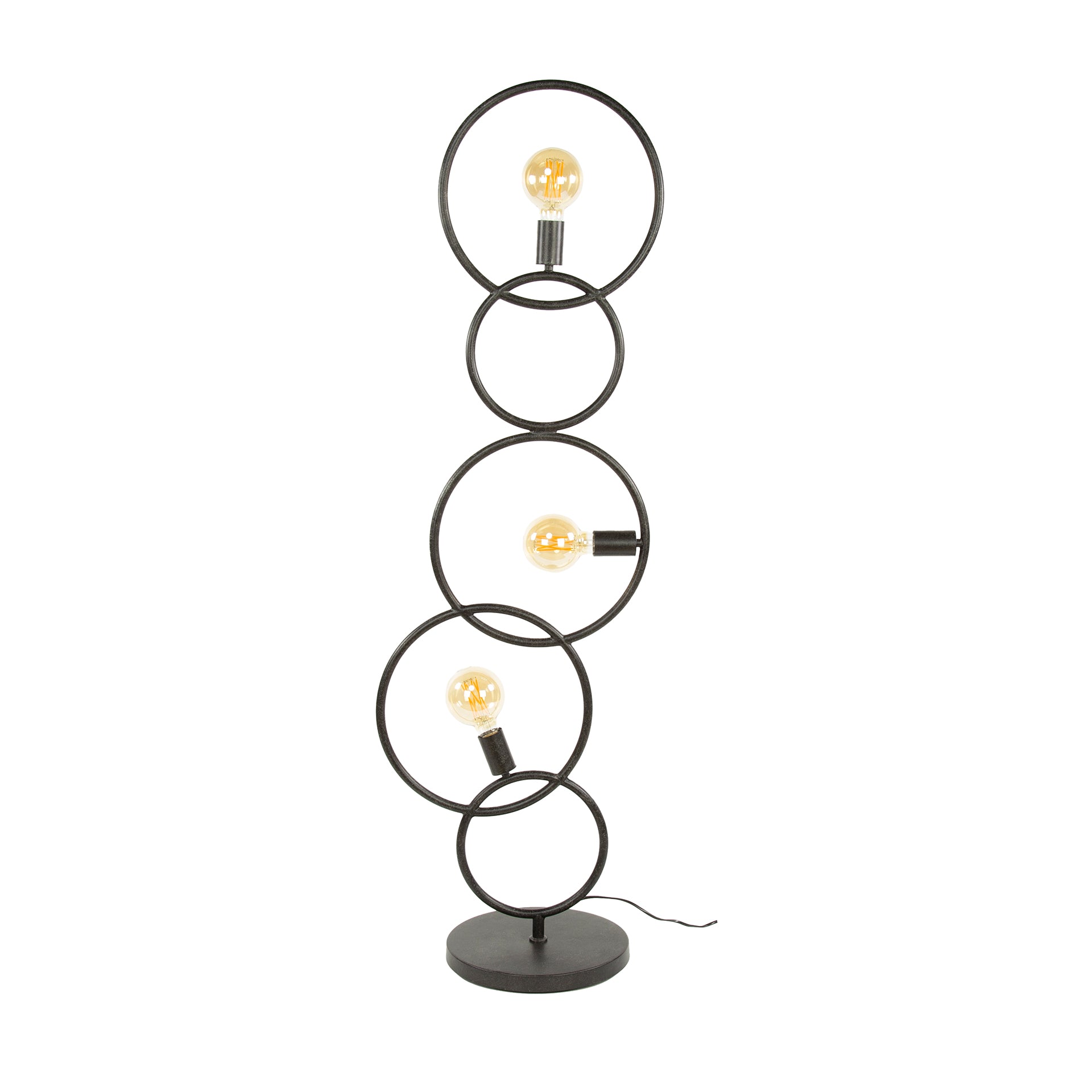 Vloerlamp Loop 3-lichts / Artic zwart – afbeelding 5