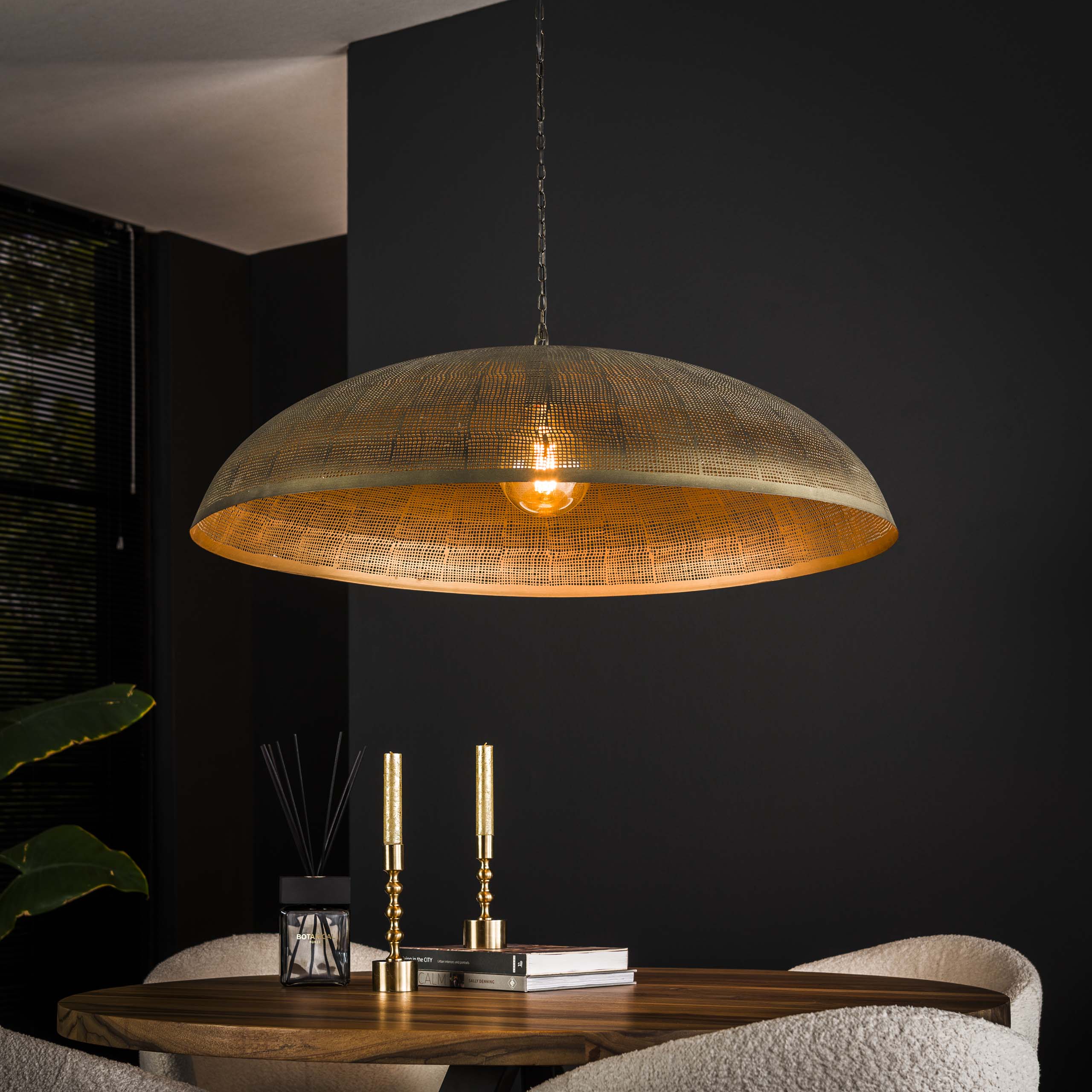 Hanglamp Cosmic 1-lichts Ø90cm / Antiek brons – afbeelding 1