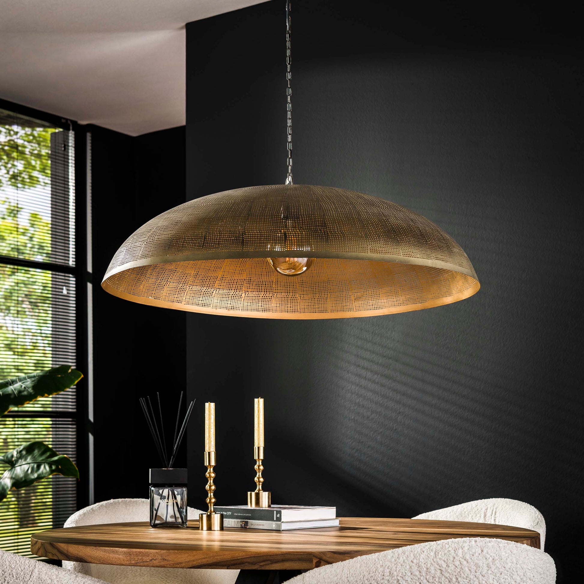 Hanglamp Cosmic 1-lichts Ø90cm / Antiek brons – afbeelding 2