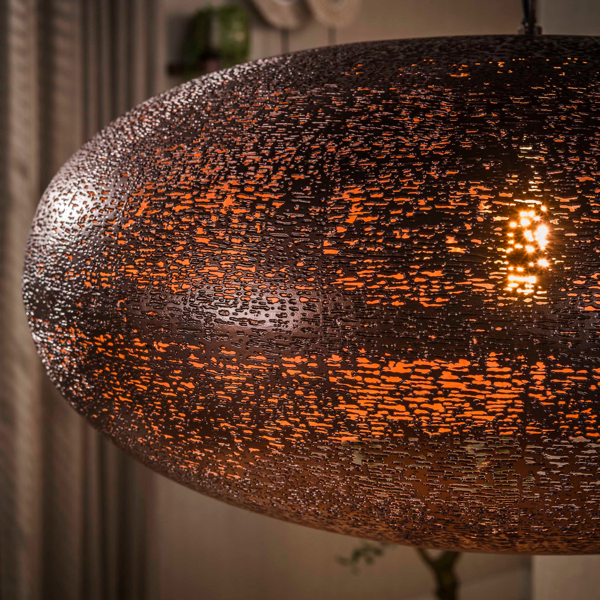 Hanglamp Cielo 1-lichts Ø68cm / Antiek koper – afbeelding 3