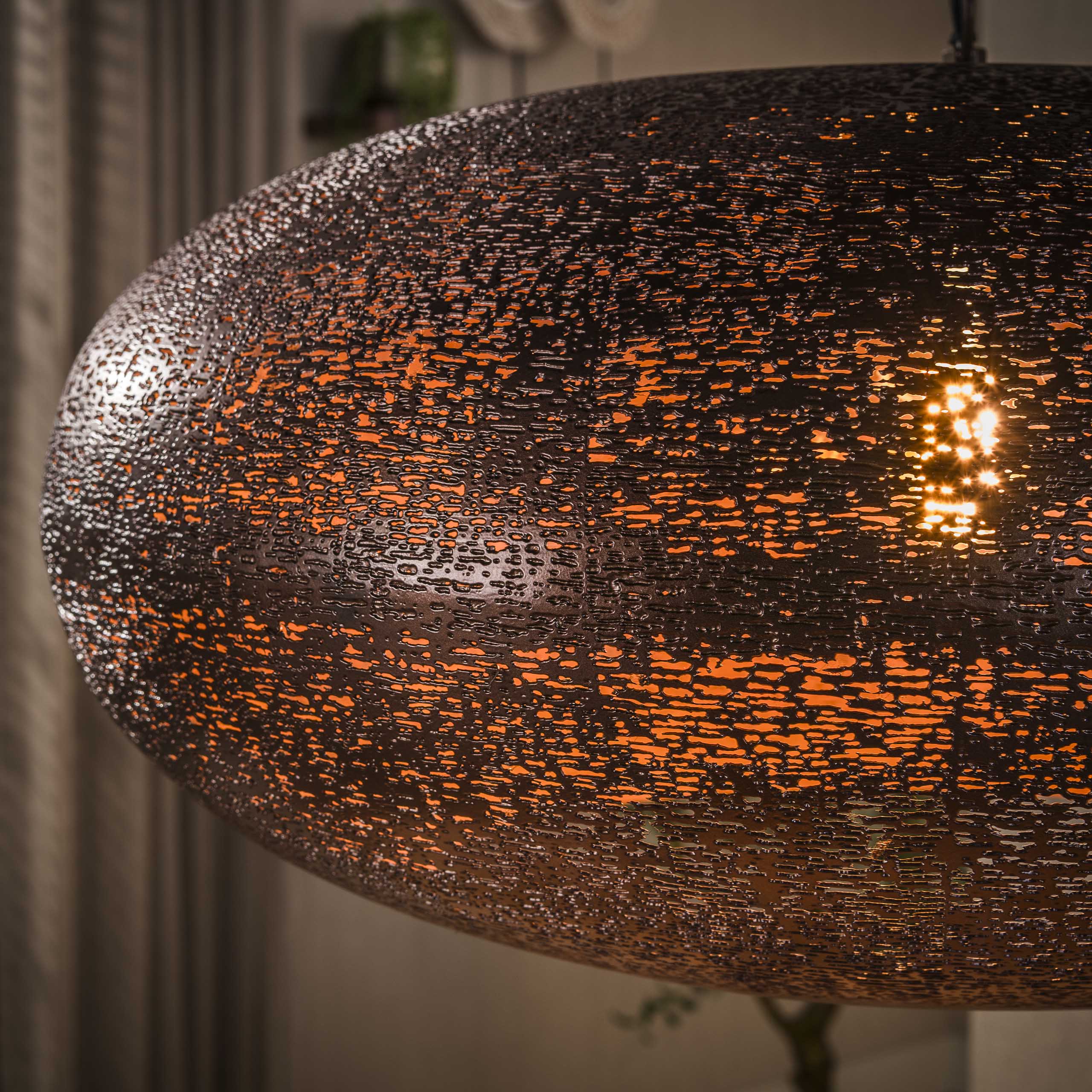 Hanglamp Cielo 1-lichts Ø68cm / Antiek koper – afbeelding 3