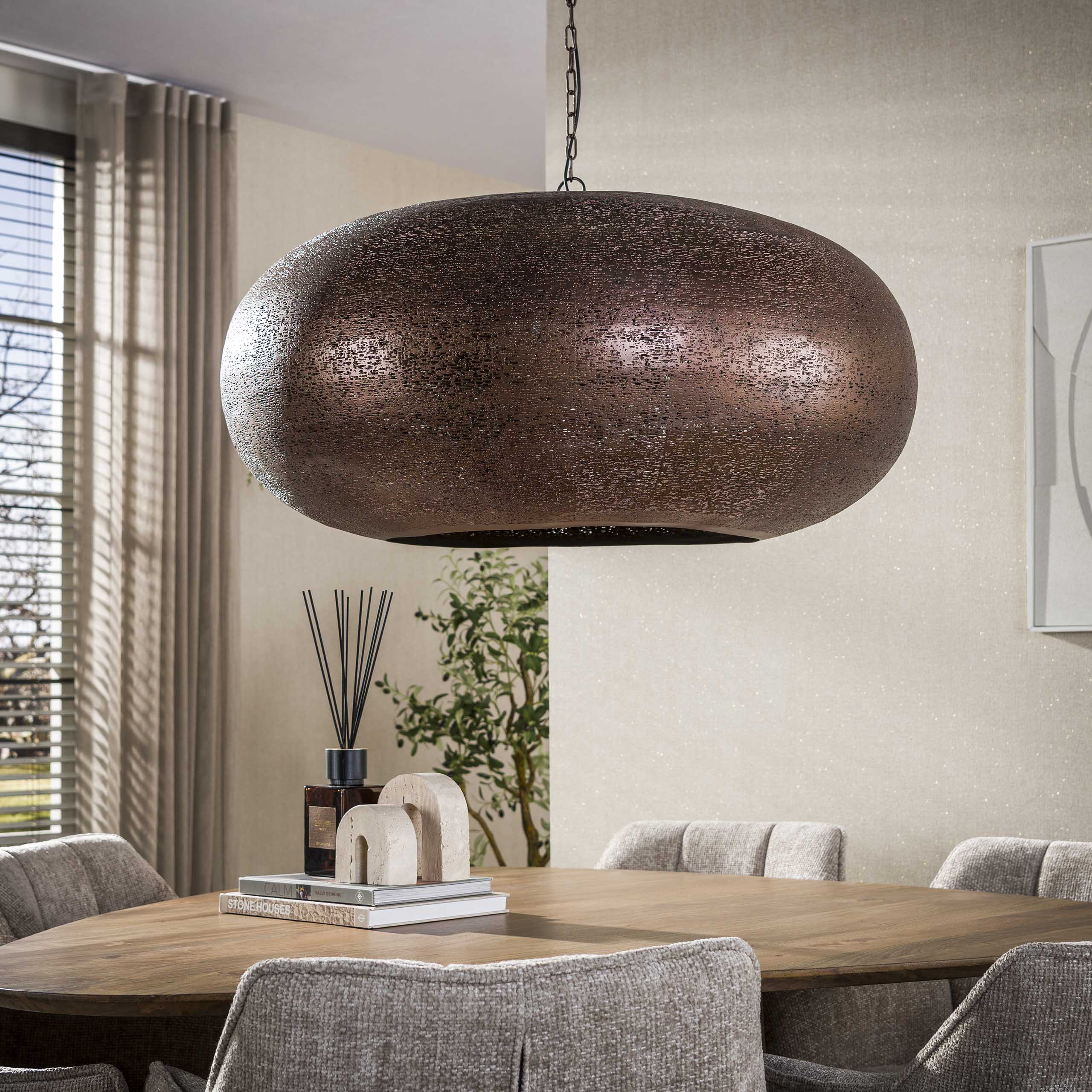 Hanglamp Cielo 1-lichts Ø90cm / Antiek koper – afbeelding 2
