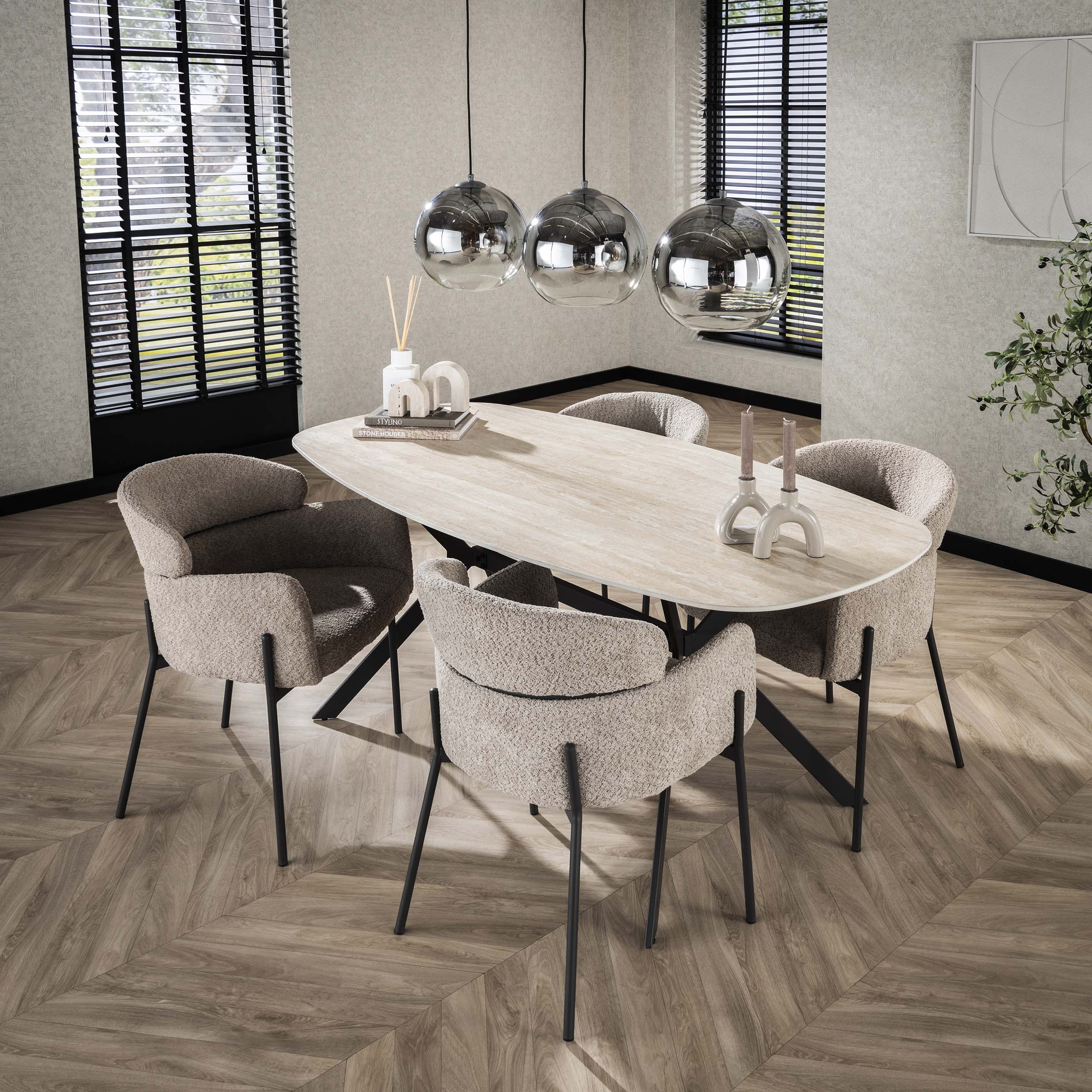 Hanglamp Bubble Shaded 3-lichts / Oud zilver – afbeelding 7