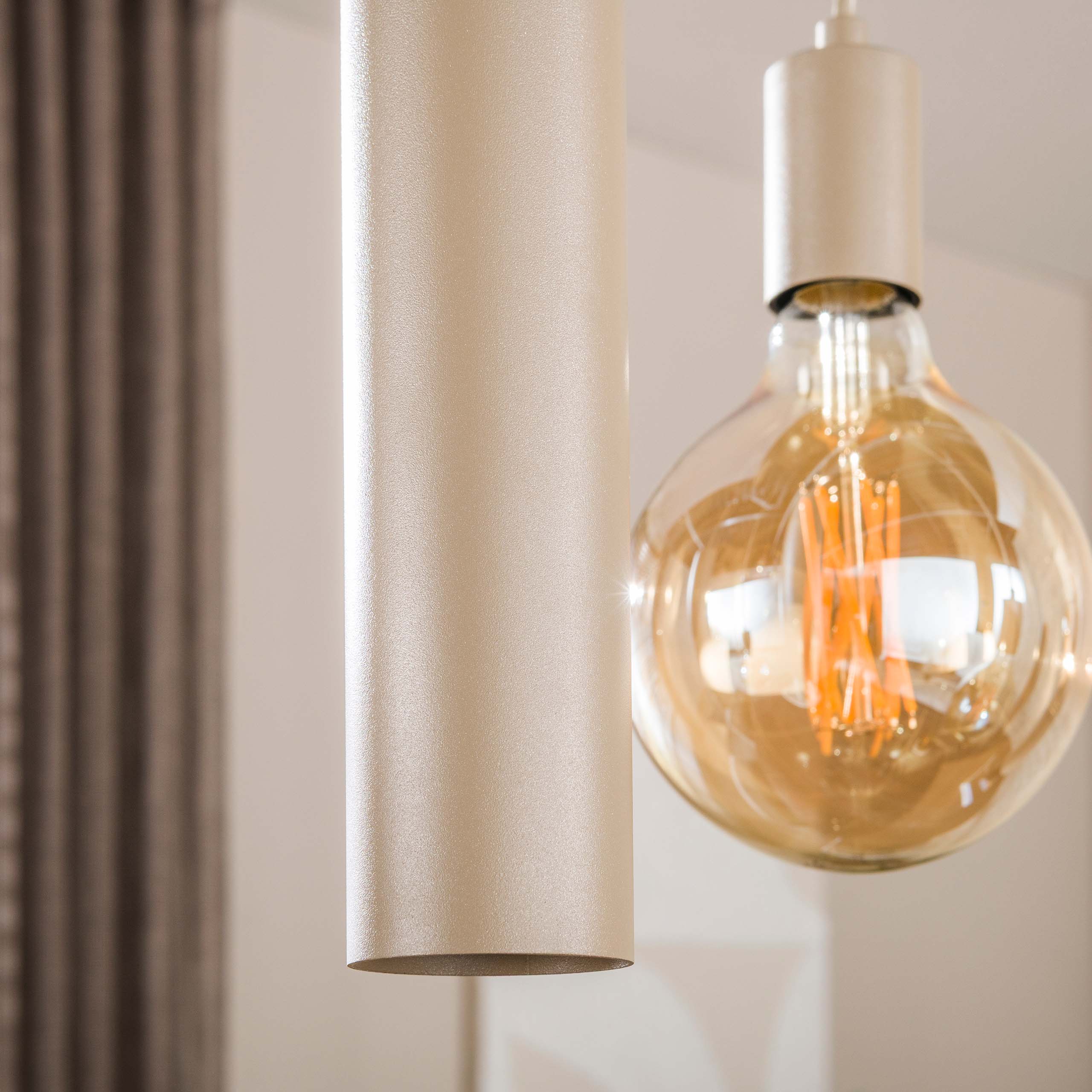 Hanglamp Senso 4+3-lichts / Beige – afbeelding 4