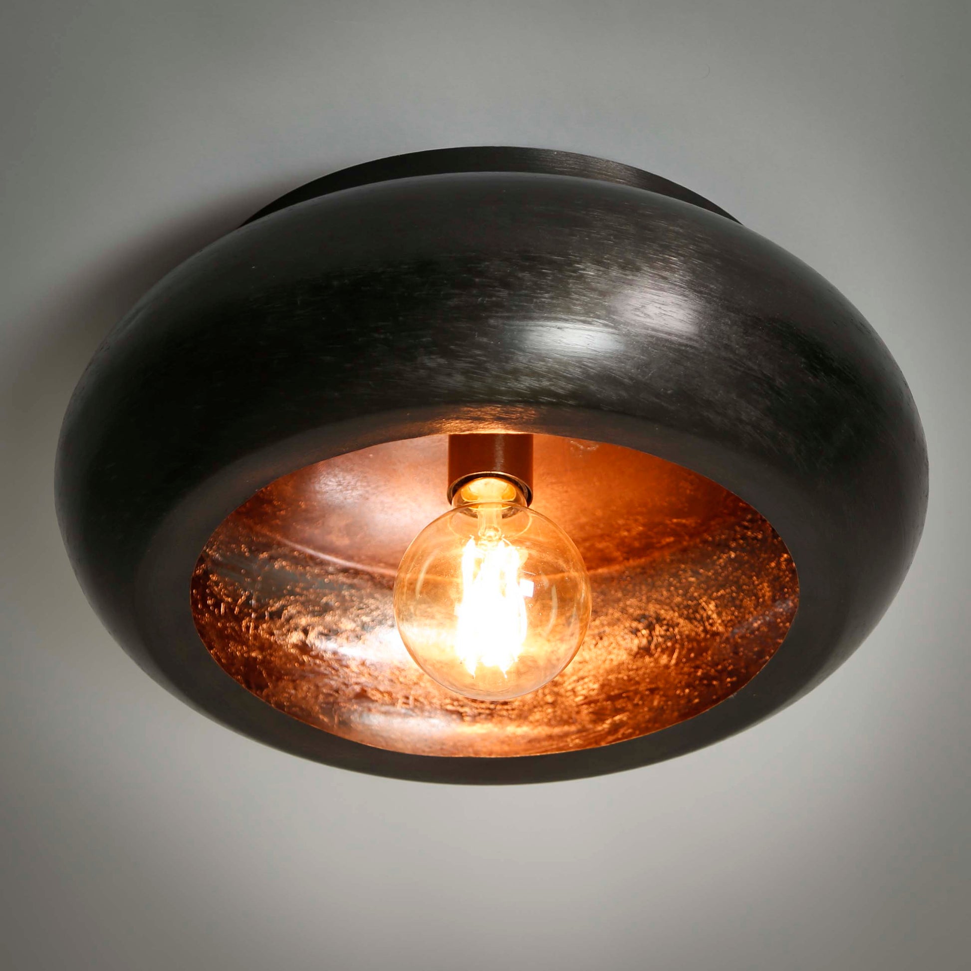 Plafondlamp Sky 1-lichts Ø42cm / Zwart nikkel – afbeelding 1