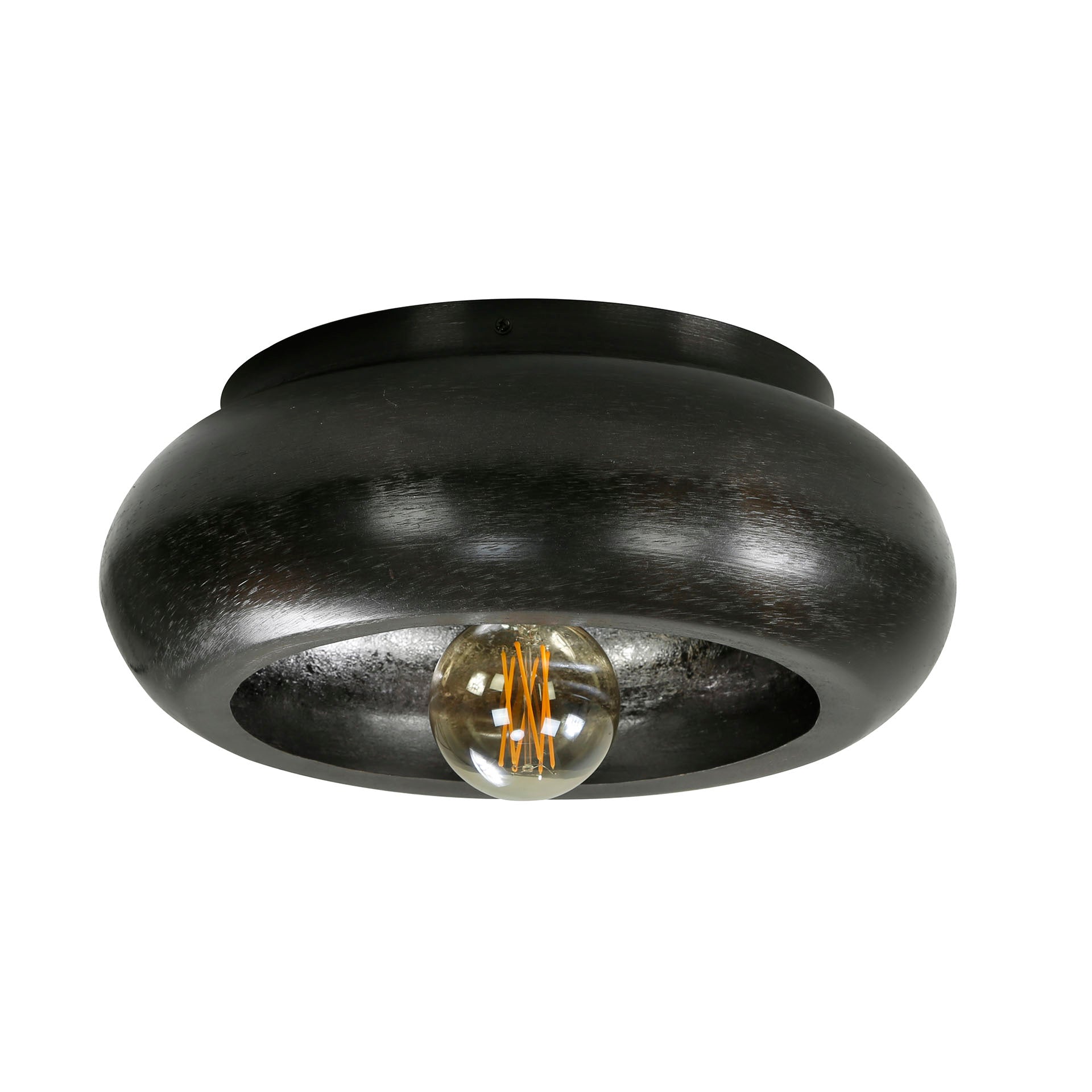 Plafondlamp Sky 1-lichts Ø42cm / Zwart nikkel – afbeelding 2