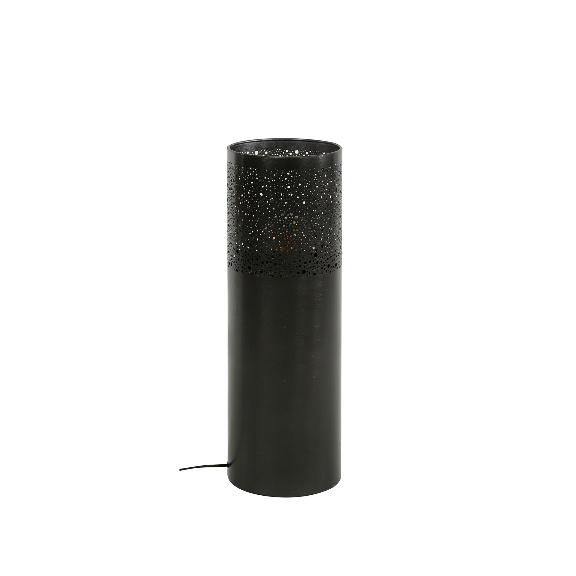 Vloerlamp Cylinder Glow 1-lichts 60cm / Zwart nikkel – afbeelding 5