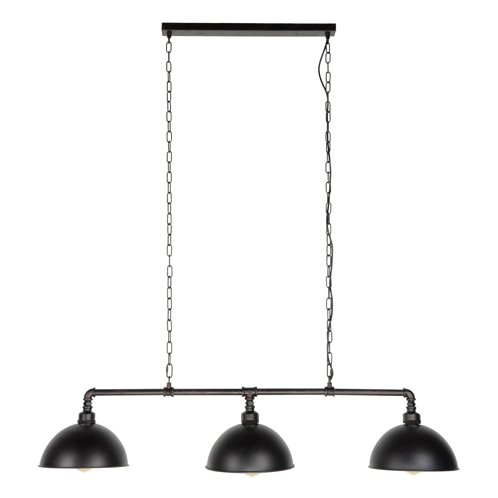 Hanglamp Industrial Tube 3-lichts / Zwart – afbeelding 3