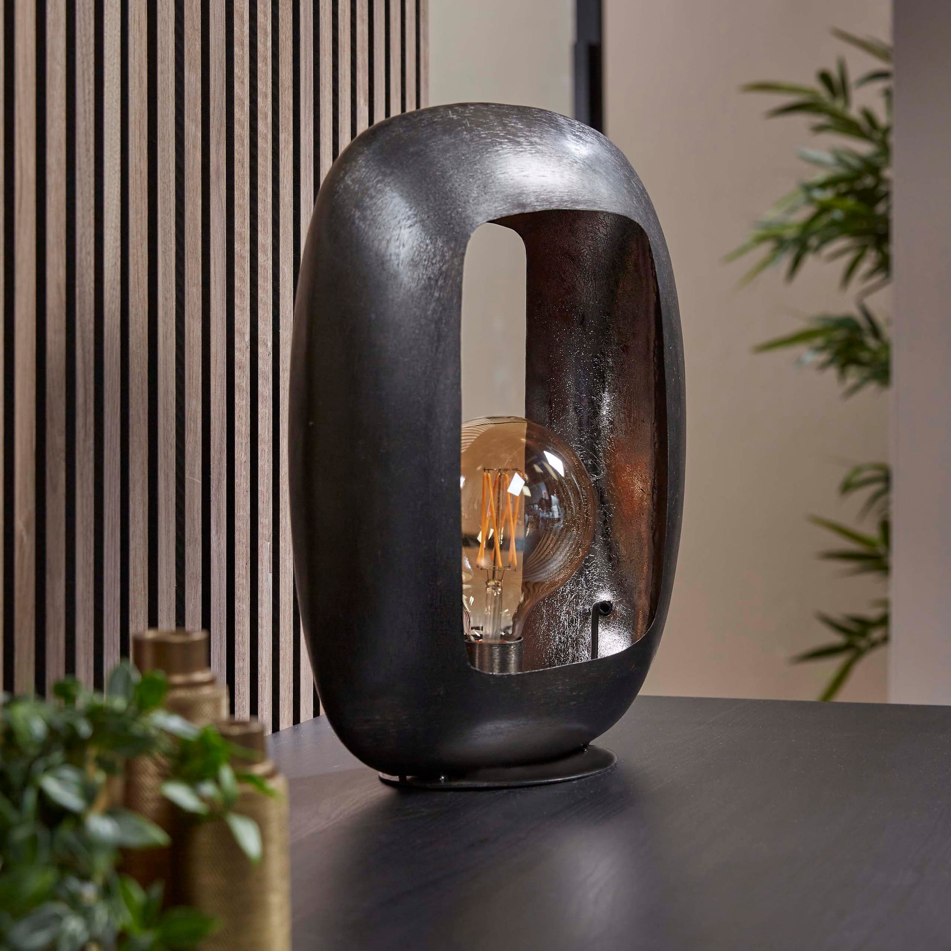 Tafellamp Arch XL 1-lichts / Zwart nikkel – afbeelding 2