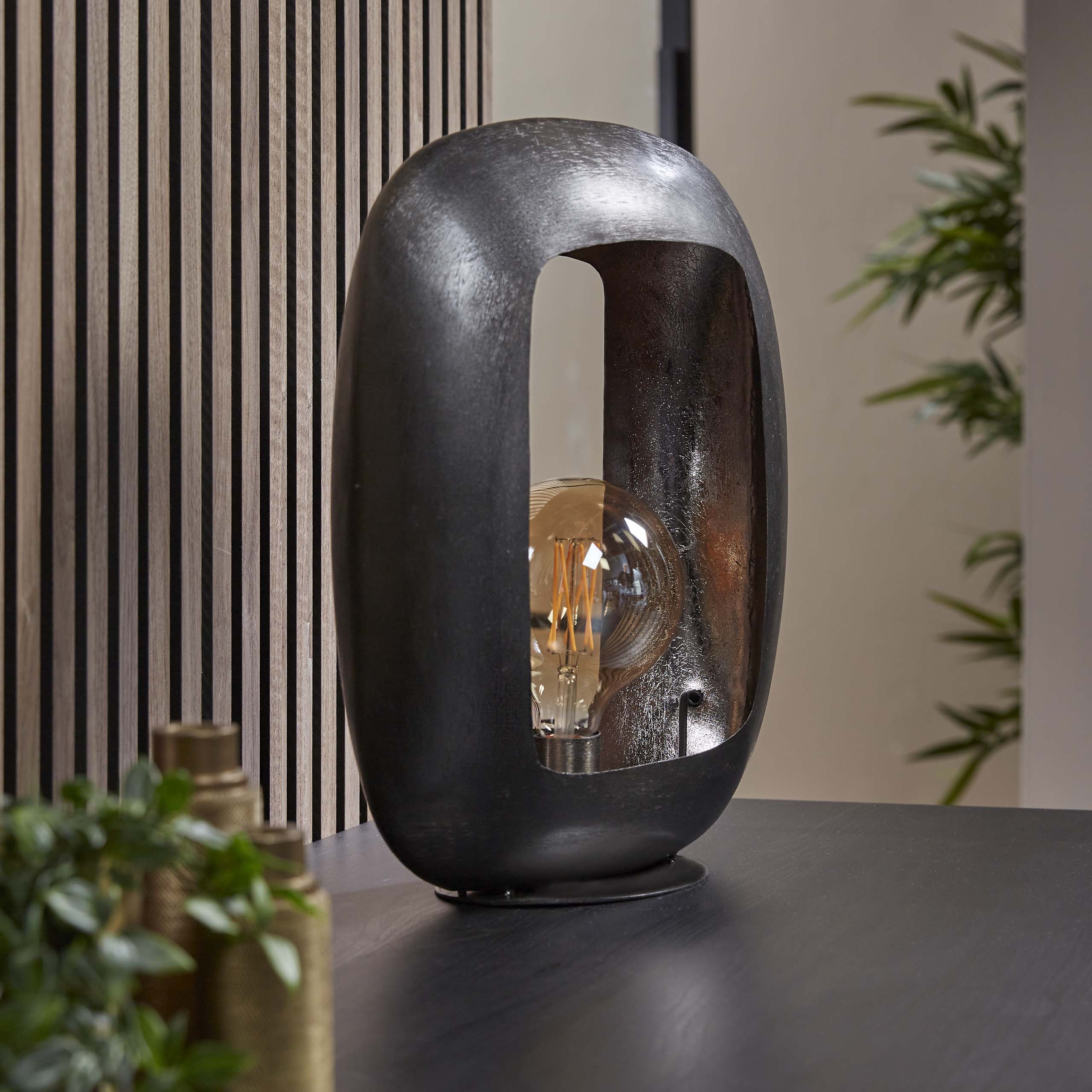 Tafellamp Arch XL 1-lichts / Zwart nikkel – afbeelding 2