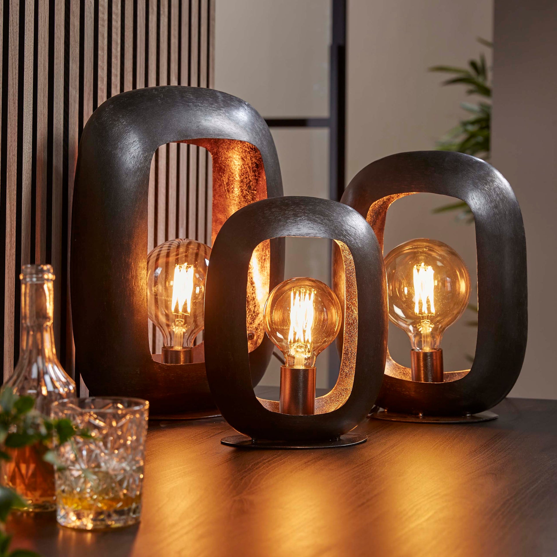 Tafellamp Arch XL 1-lichts / Zwart nikkel – afbeelding 3