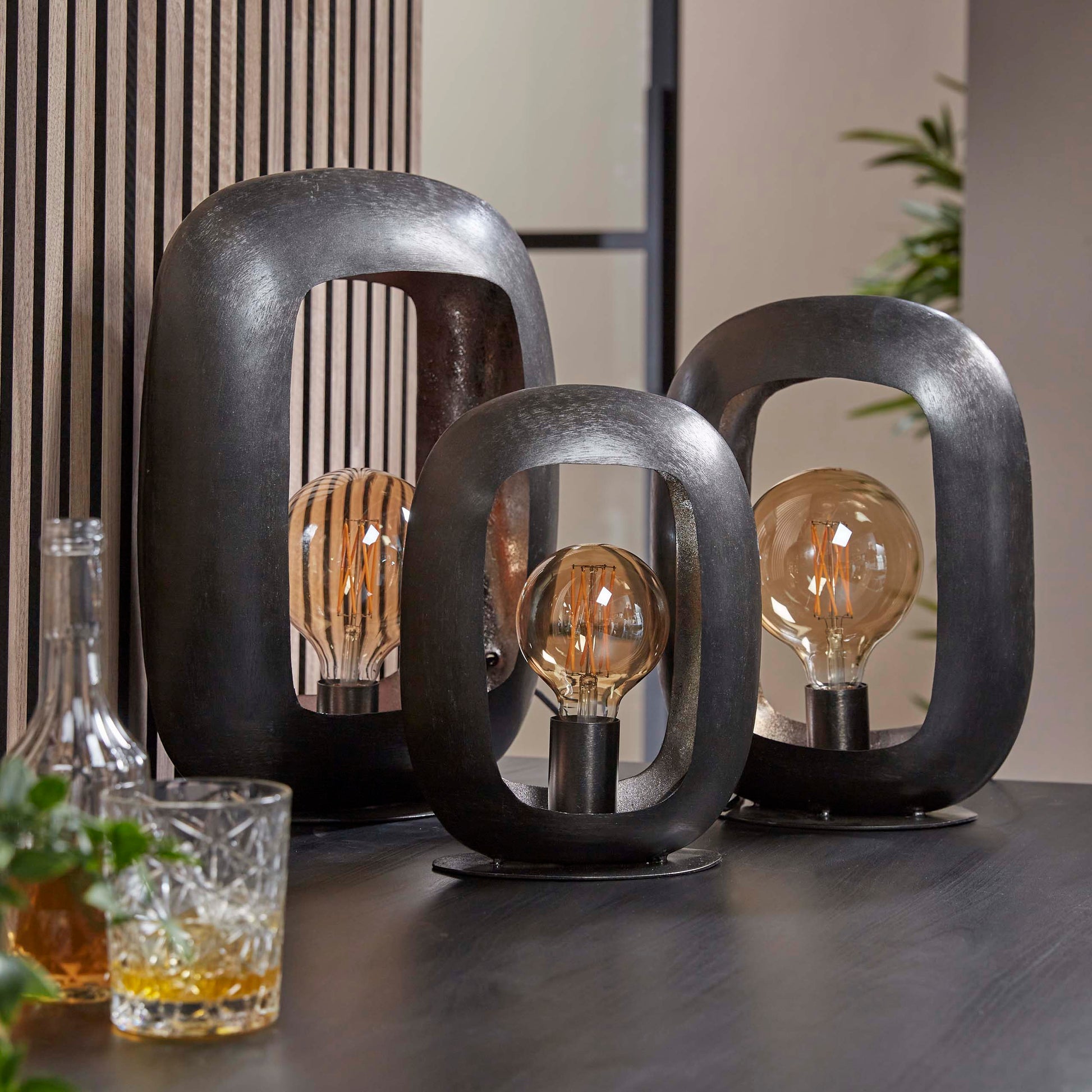 Tafellamp Arch XL 1-lichts / Zwart nikkel – afbeelding 4