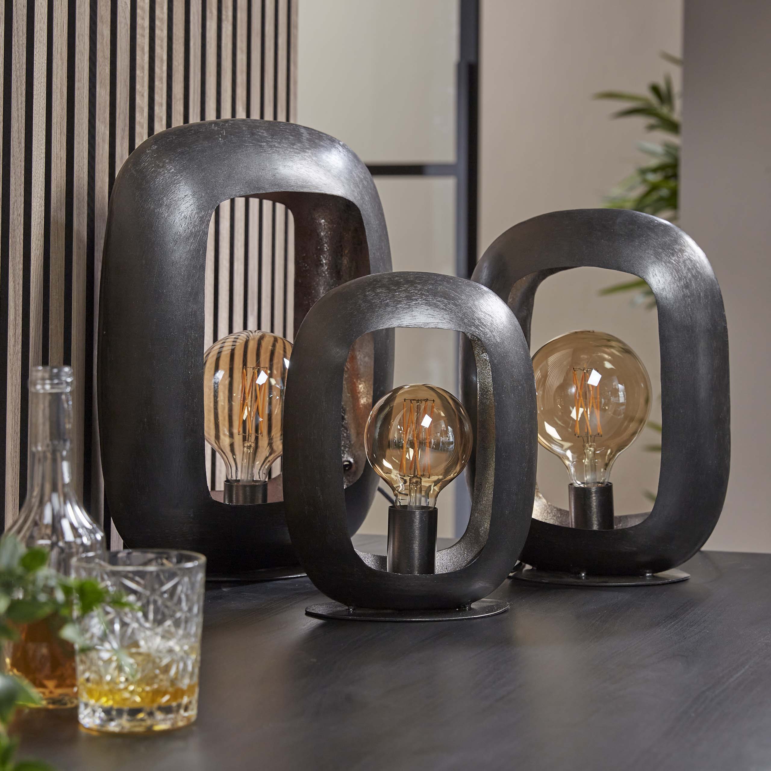 Tafellamp Arch XL 1-lichts / Zwart nikkel – afbeelding 4