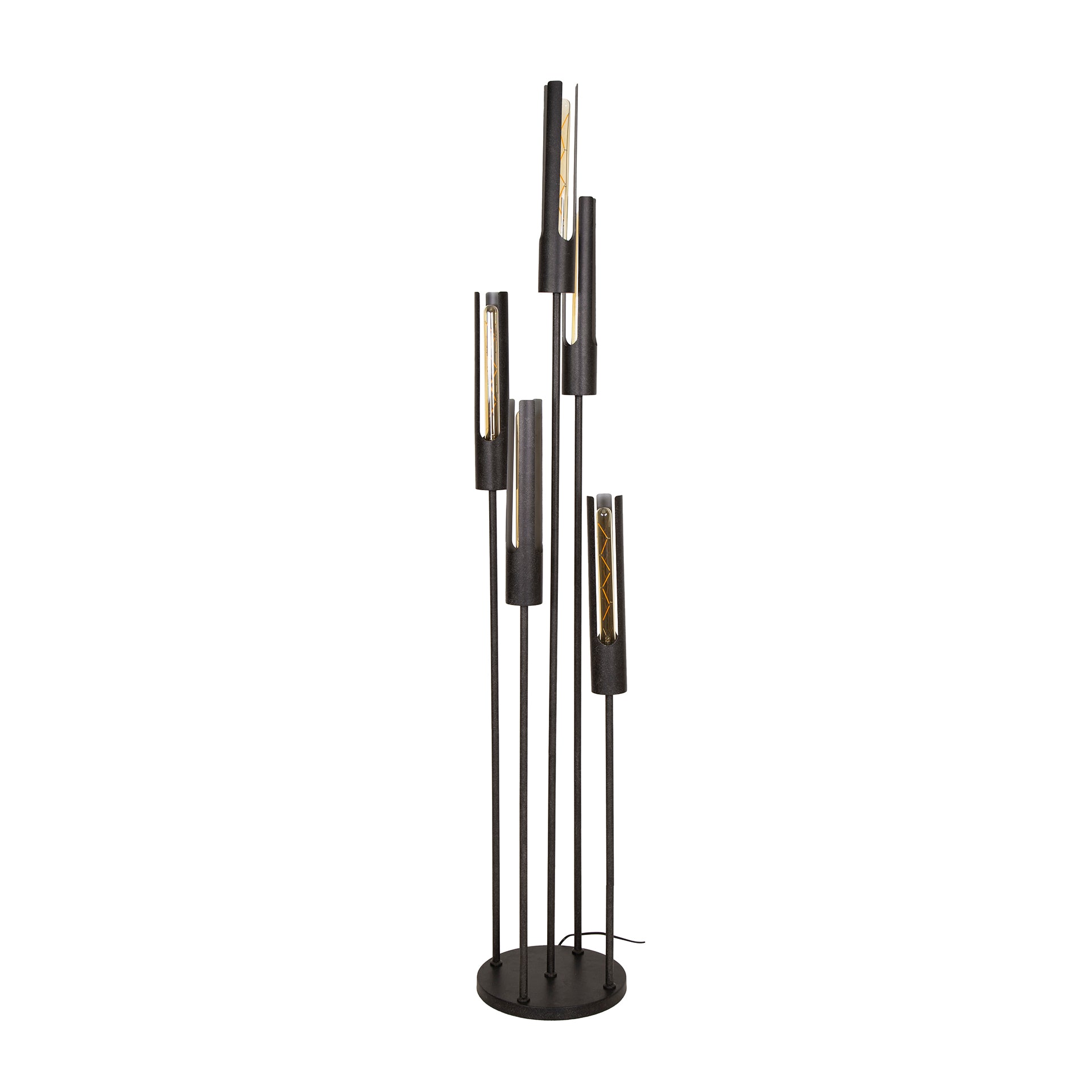 Vloerlamp Tube getrapt 5-lichts / Artic zwart – afbeelding 3