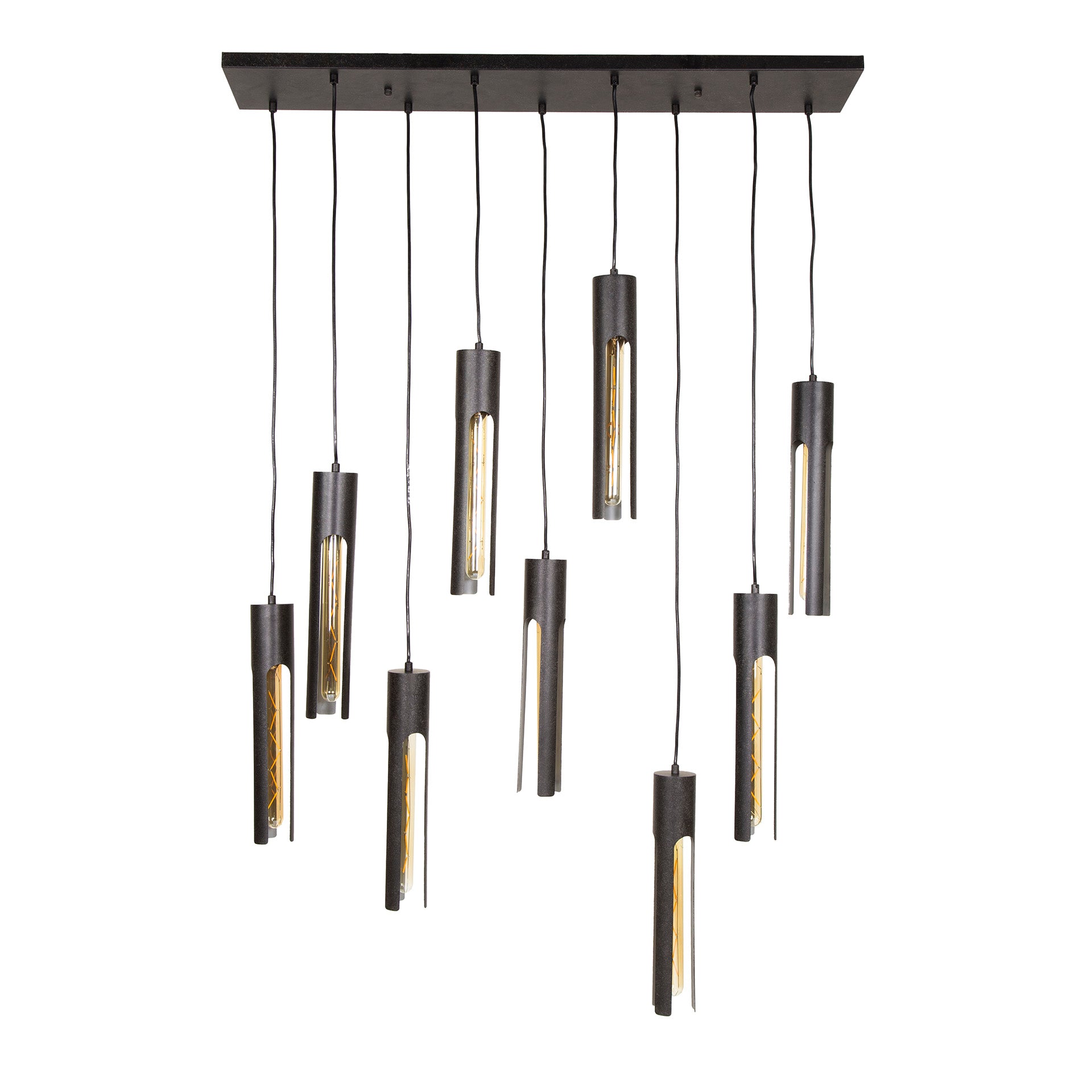 Hanglamp Tube 5+4-lichts / Artic zwart – afbeelding 5