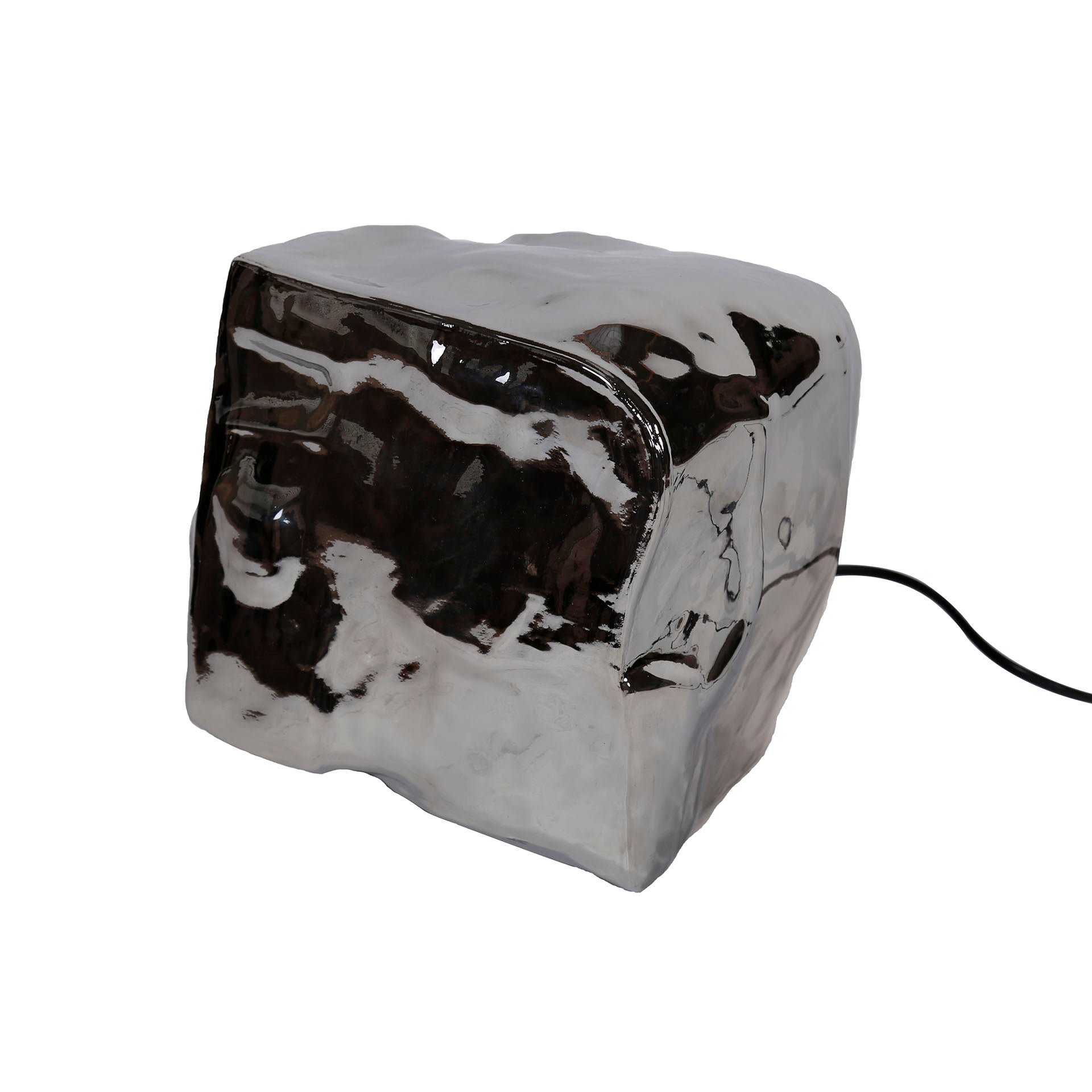 Tafellamp Rock 1-lichts / Chroom glas – afbeelding 3
