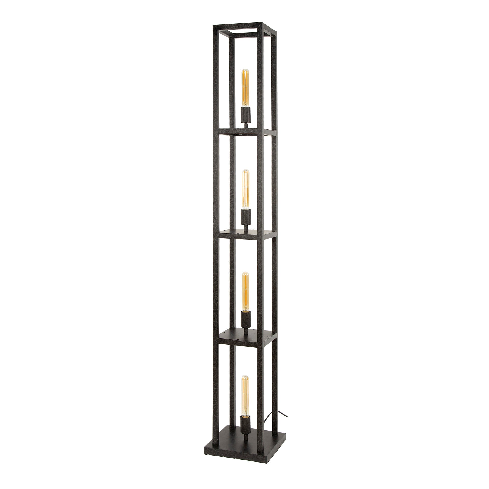 Vloerlamp Quadra 4-lichts / Artic zwart – afbeelding 4