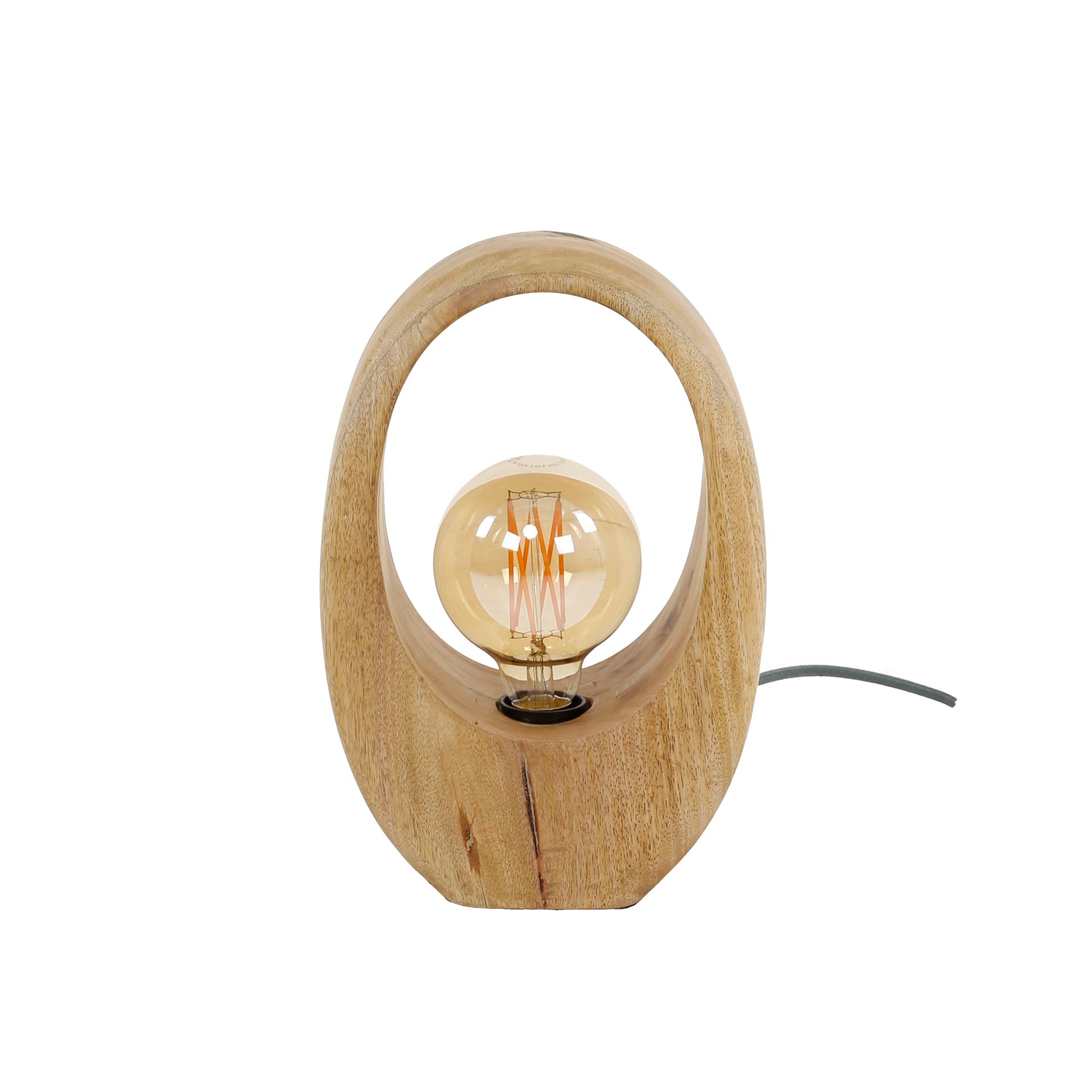 Tafellamp Arch Wood 1-lichts / Massief mango – afbeelding 5