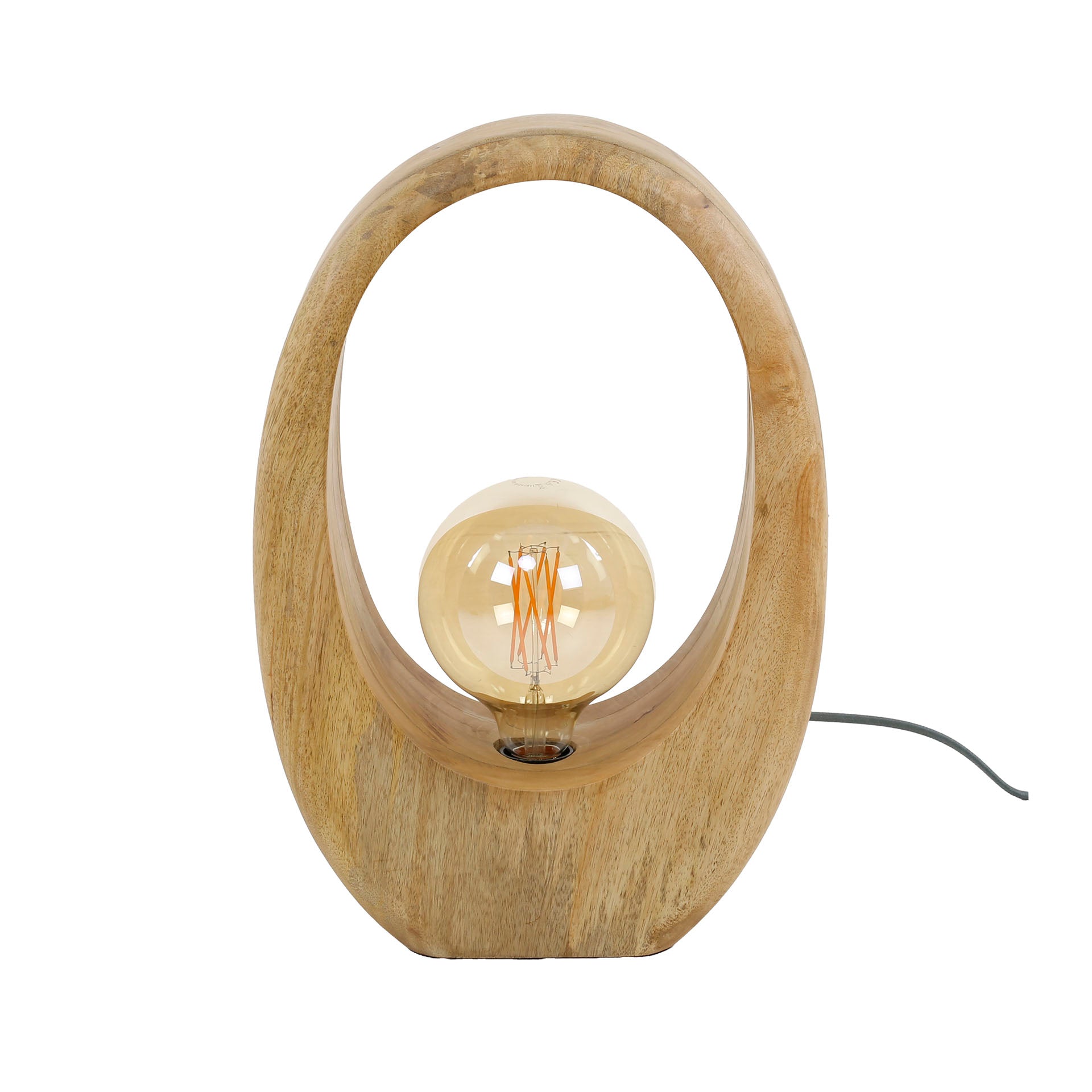 Tafellamp Arch Wood L 1-lichts / Massief mango – afbeelding 5
