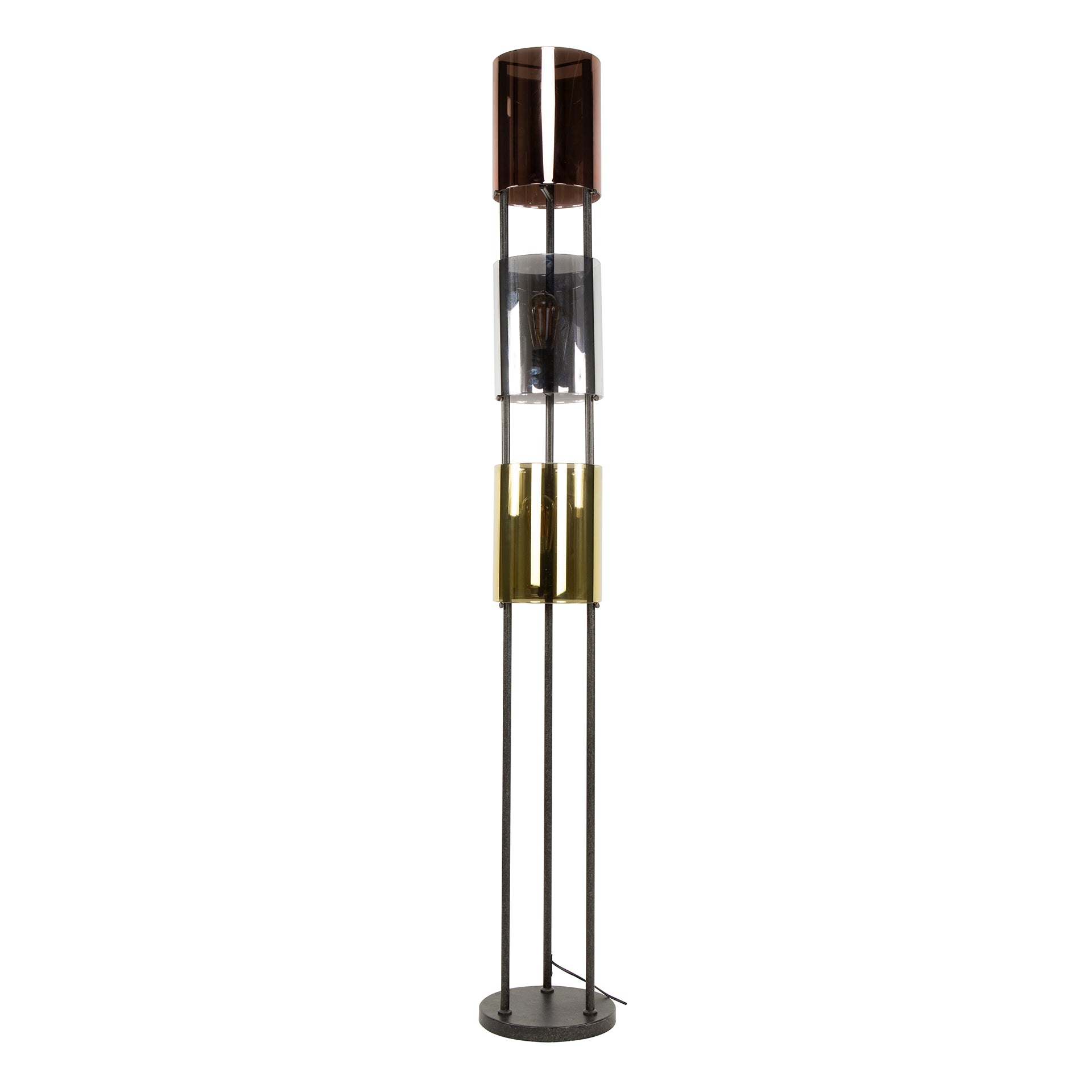 Vloerlamp Lucente Tricolore 3-lichts / Artic zwart – afbeelding 4