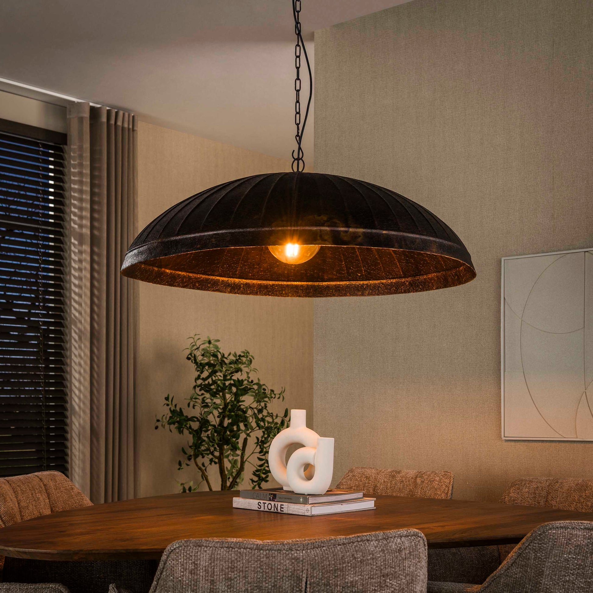Hanglamp Guard 1-lichts Ø90cm / Smoked brown – afbeelding 1