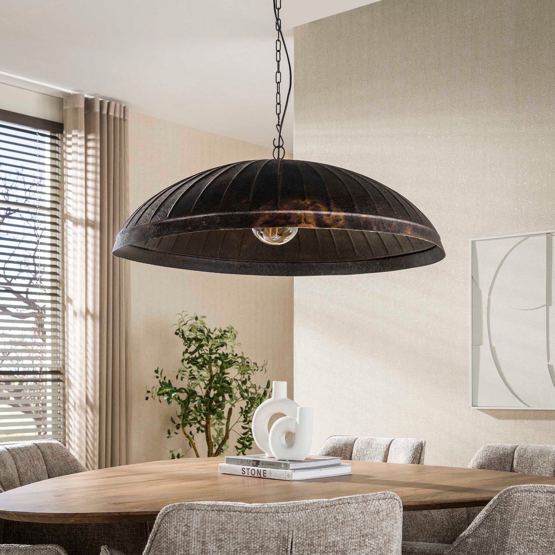 Hanglamp Guard 1-lichts Ø90cm / Smoked brown – afbeelding 2