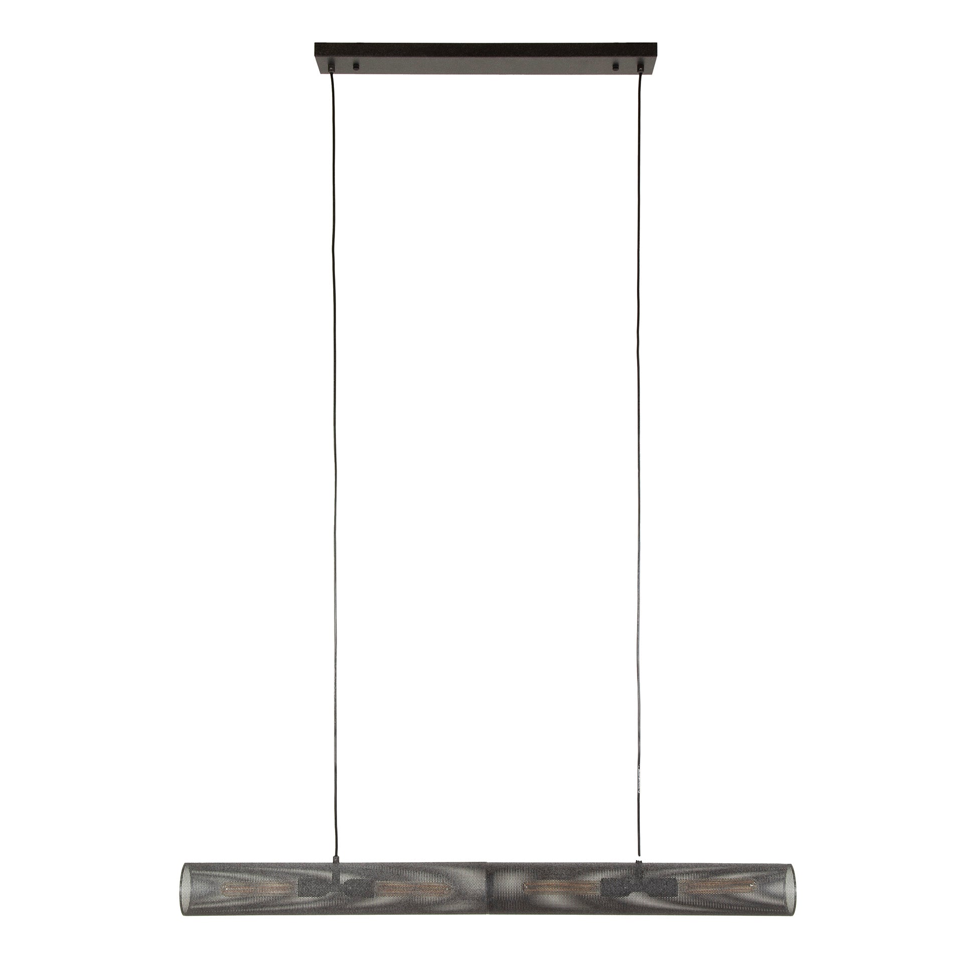 Hanglamp Tube Mesh 4-lichts 120cm / Artic zwart – afbeelding 3