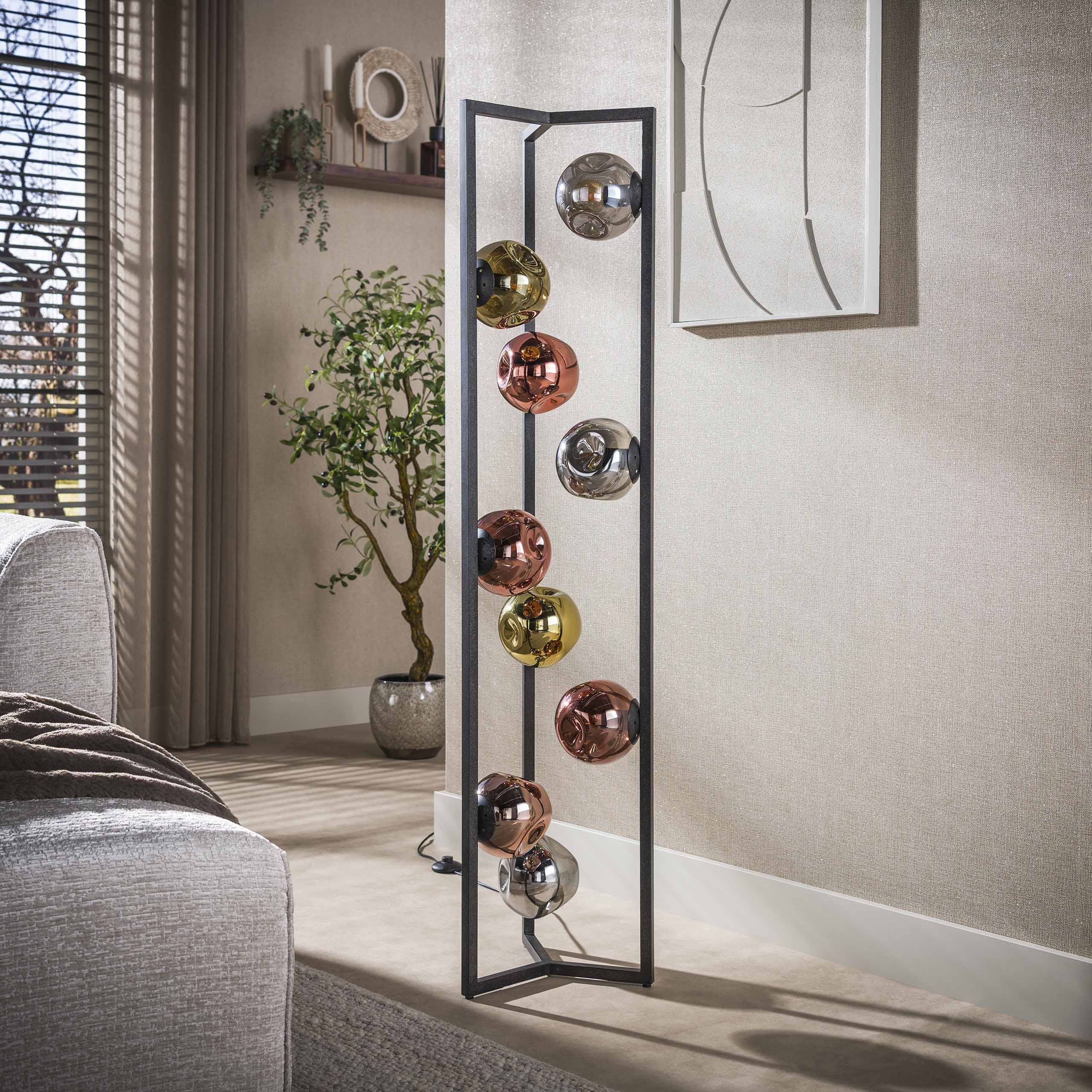 Vloerlamp Stellar 9-lichts / Artic zwart – afbeelding 2