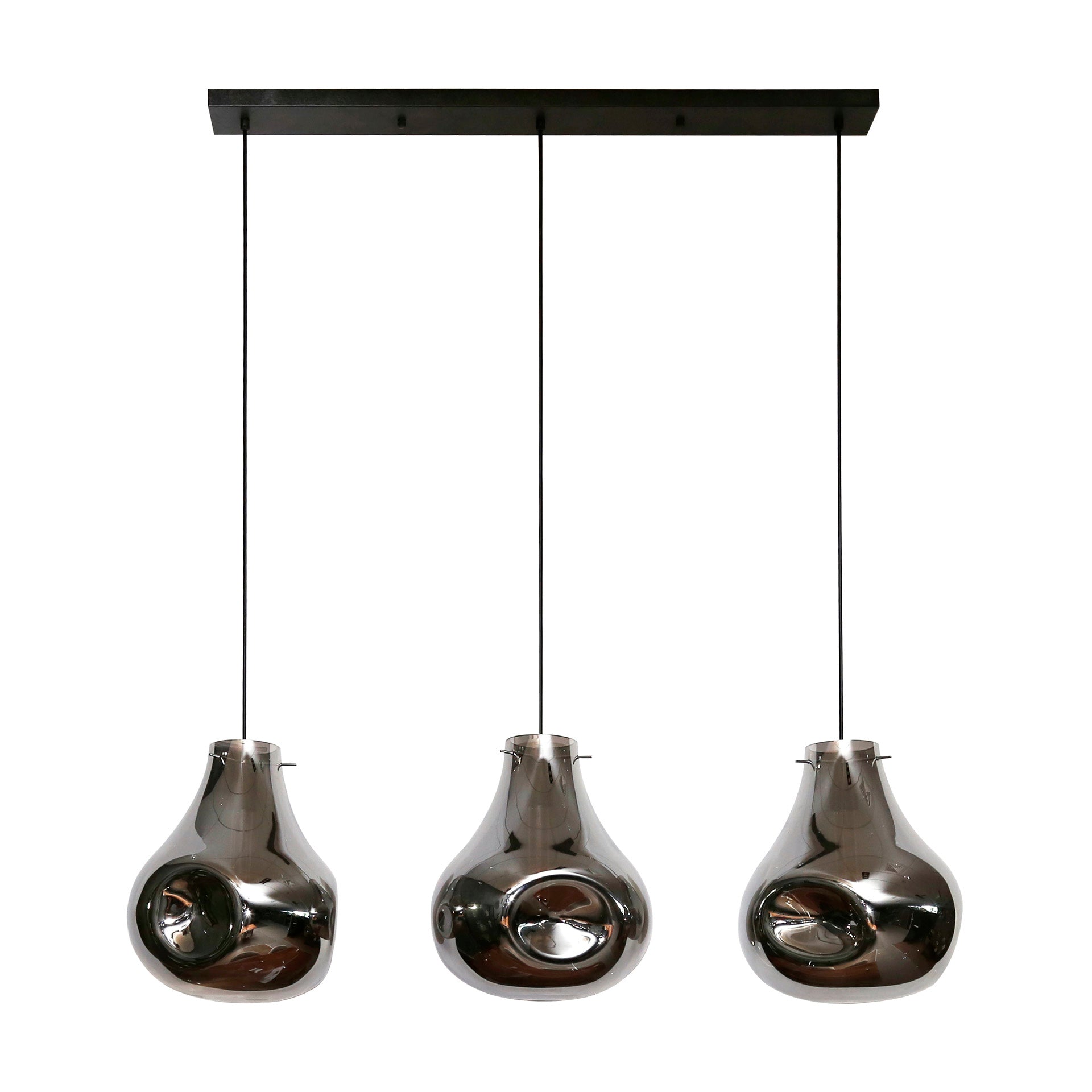 Hanglamp Dent Glass 3-lichts / Artic zwart – afbeelding 5