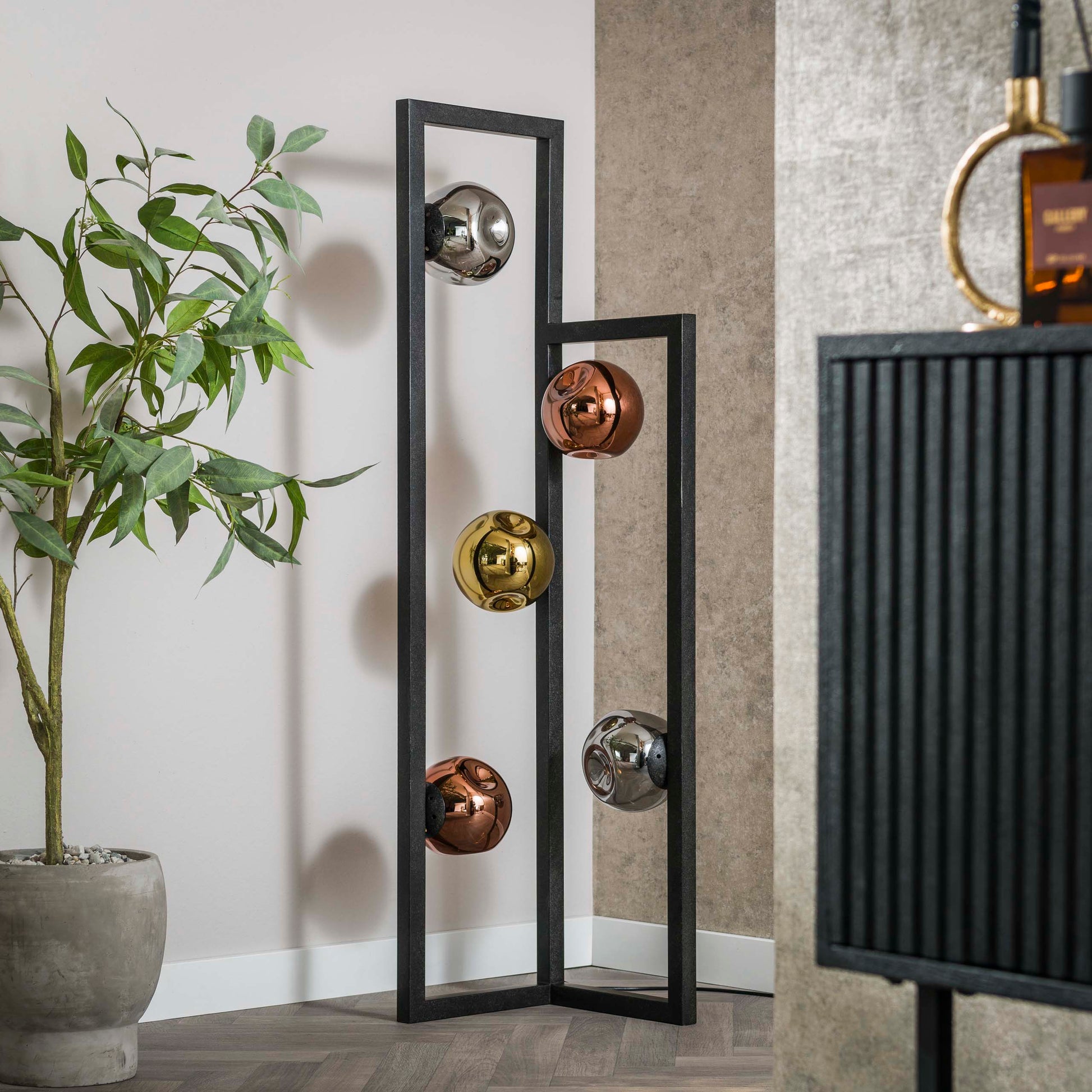 Vloerlamp Stellar 5-lichts / Artic zwart – afbeelding 2