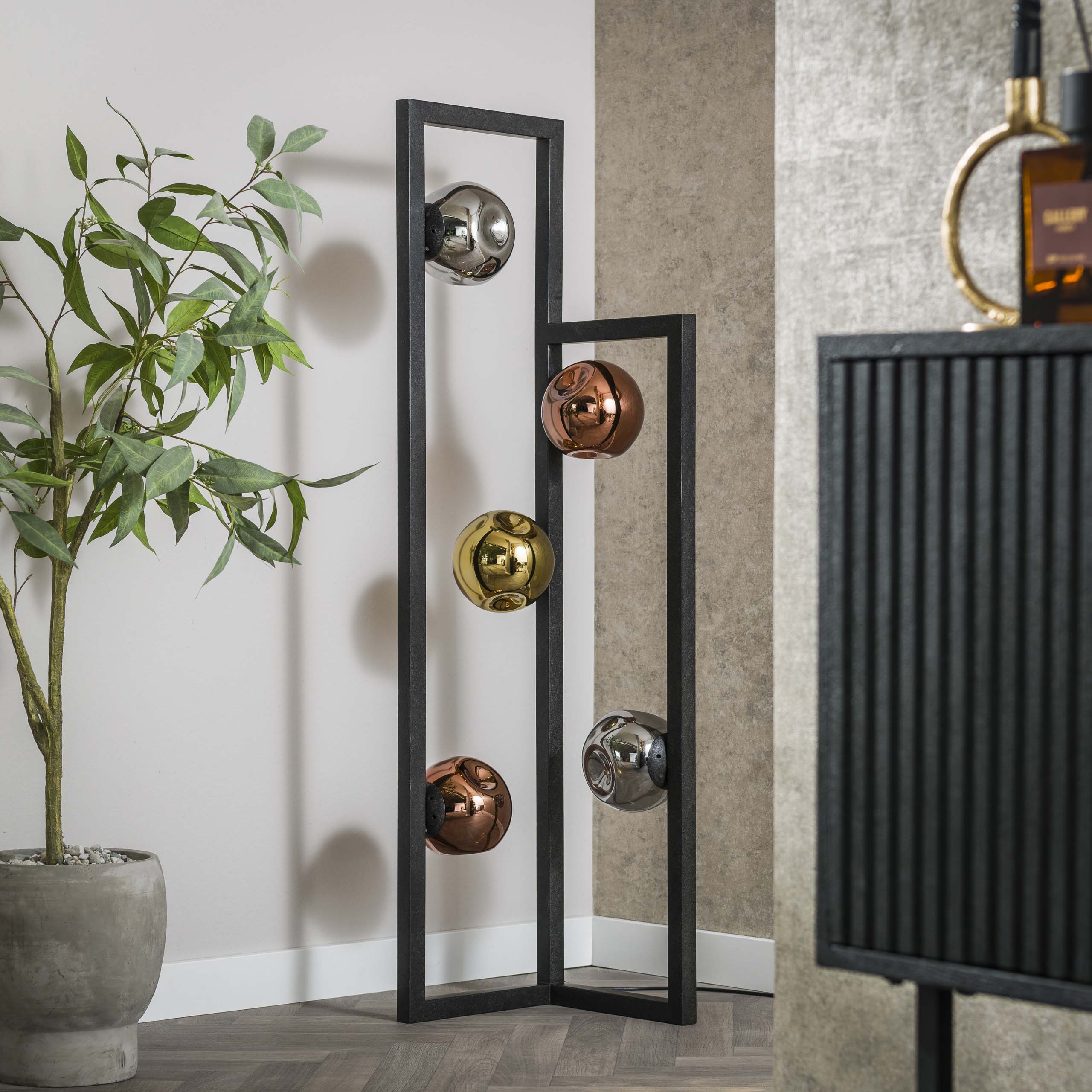 Vloerlamp Stellar 5-lichts / Artic zwart – afbeelding 2