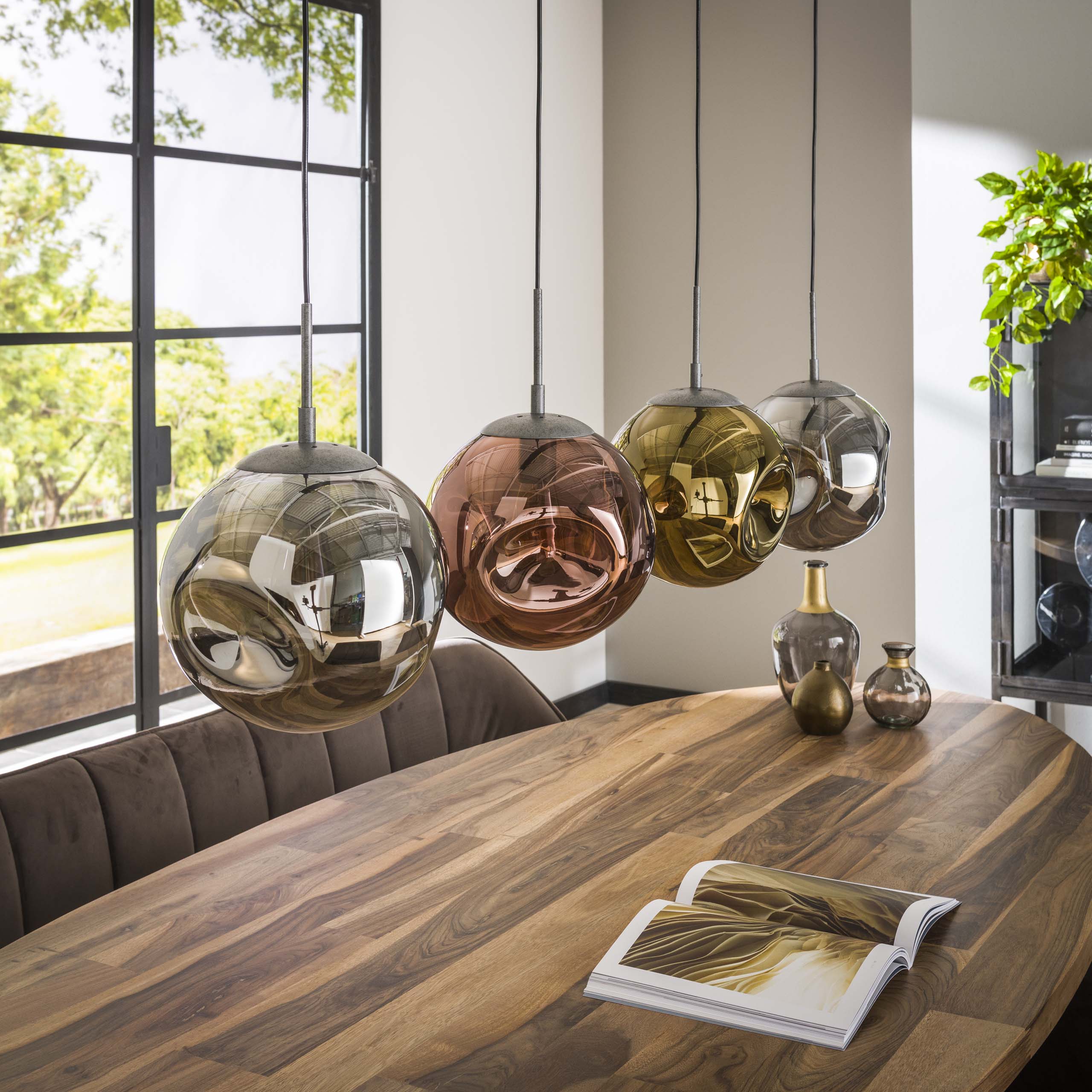 Hanglamp Stellar 4-lichts / Oud zilver – afbeelding 2