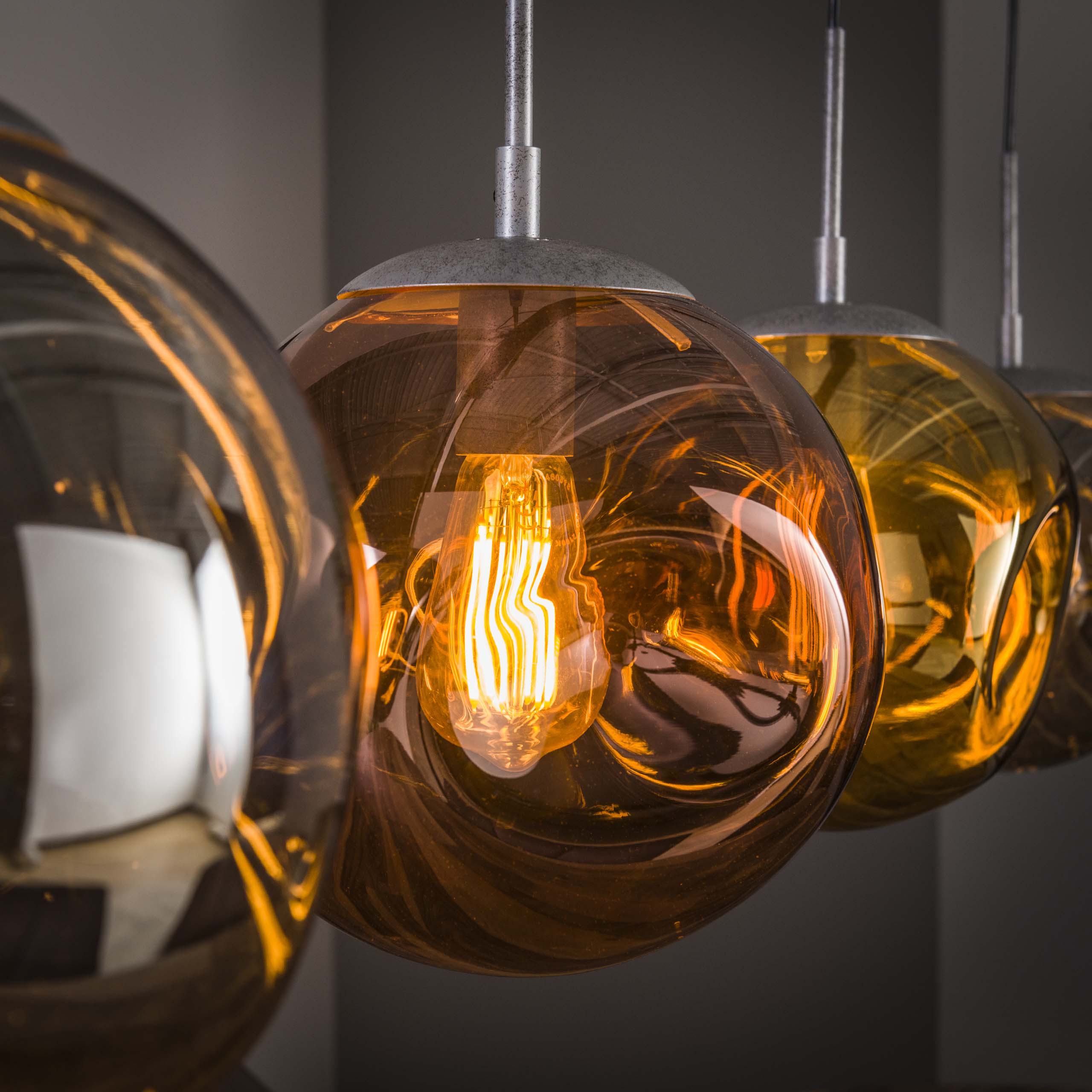 Hanglamp Stellar 4-lichts / Oud zilver – afbeelding 3