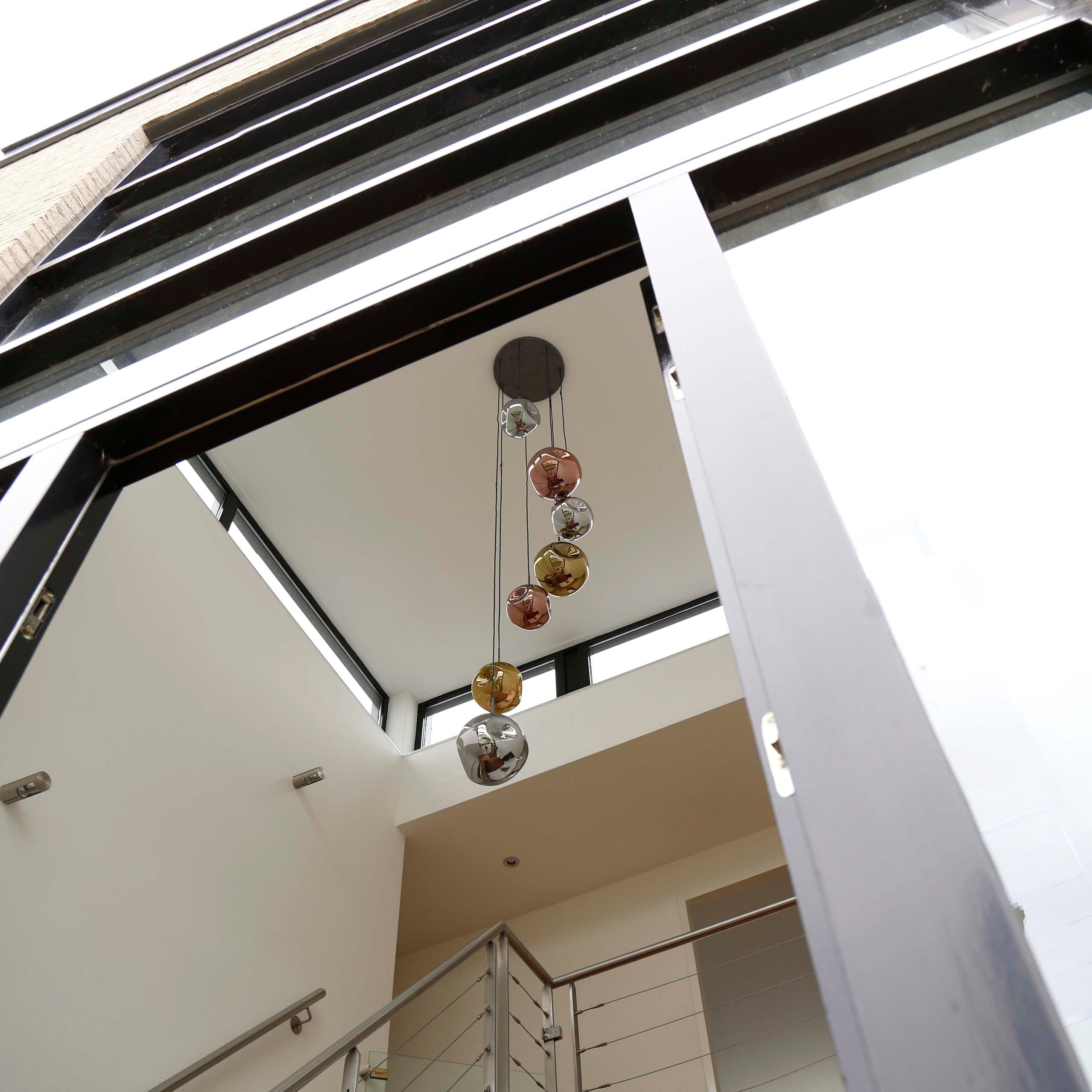Hanglamp Stellar getrapt 7-lichts / Oud zilver – afbeelding 7