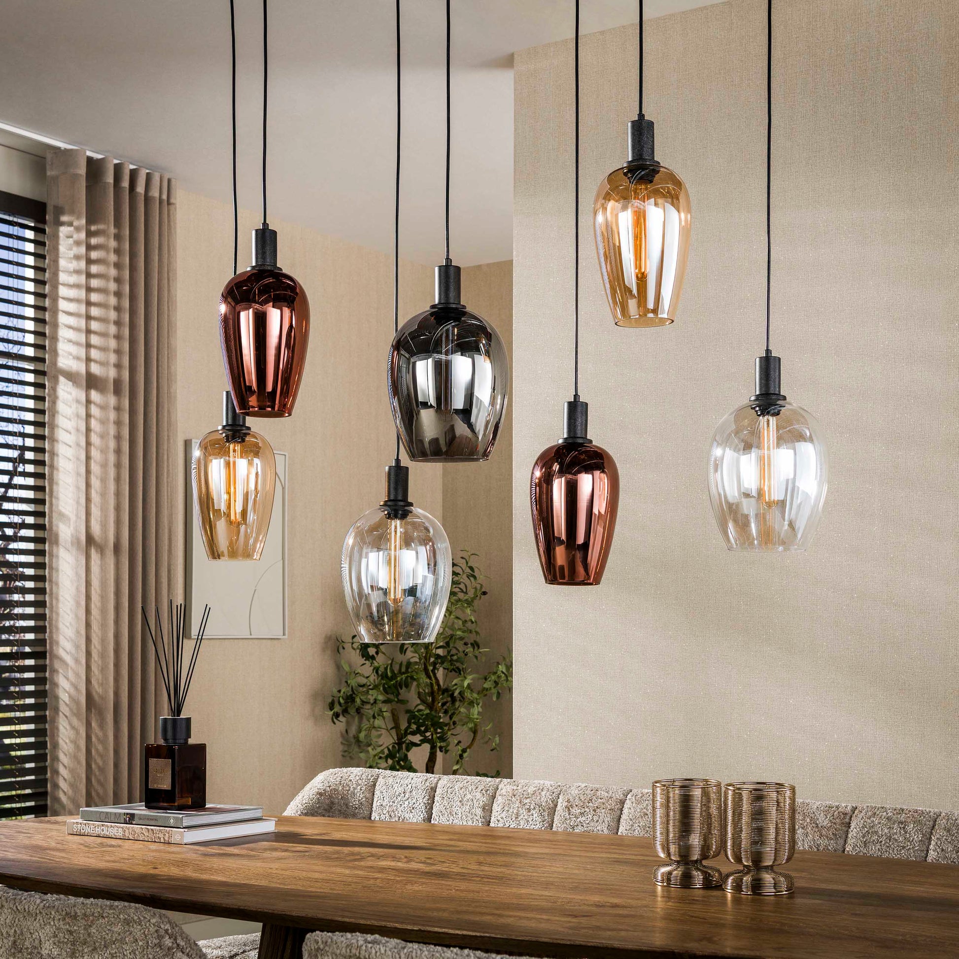 Hanglamp Amfora 7-lichts / Artic zwart – afbeelding 2