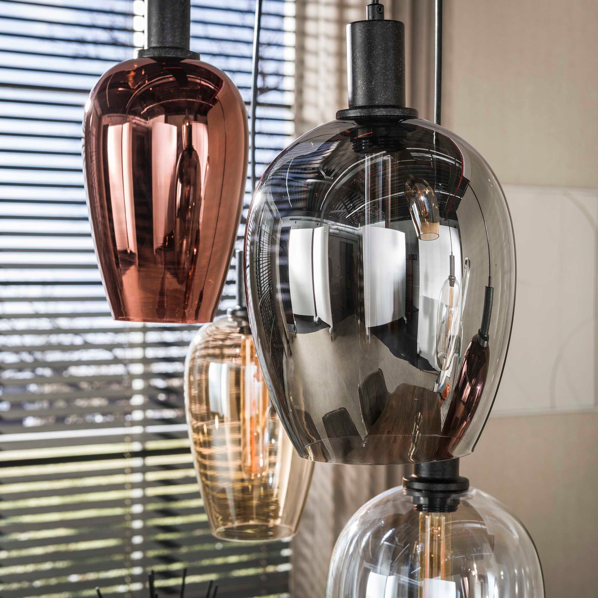 Hanglamp Amfora 7-lichts / Artic zwart – afbeelding 4
