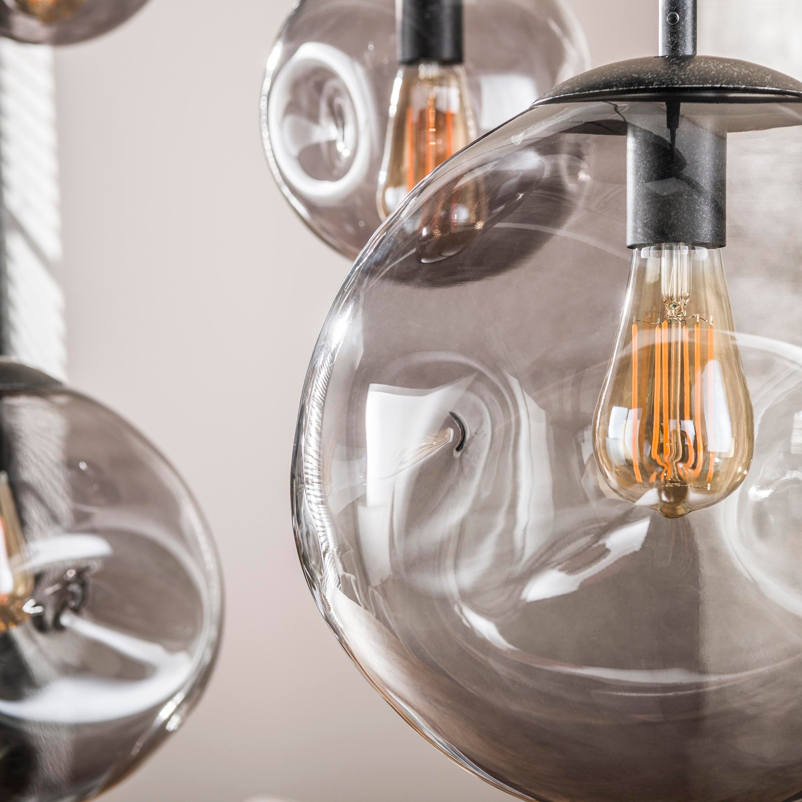 Hanglamp Stellar Black 6-lichts / Artic zwart – afbeelding 5