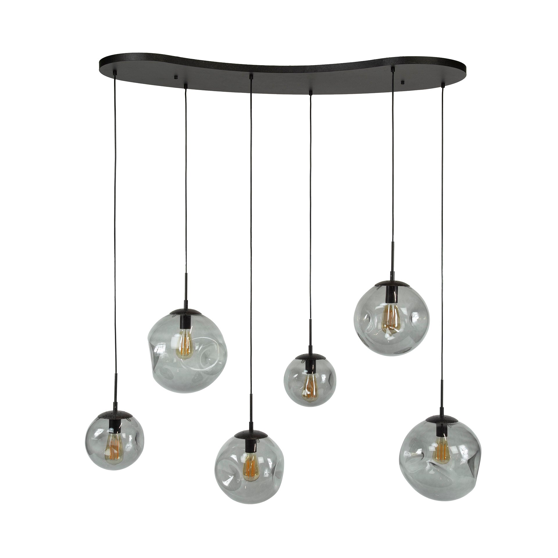 Hanglamp Stellar Black 6-lichts / Artic zwart – afbeelding 6