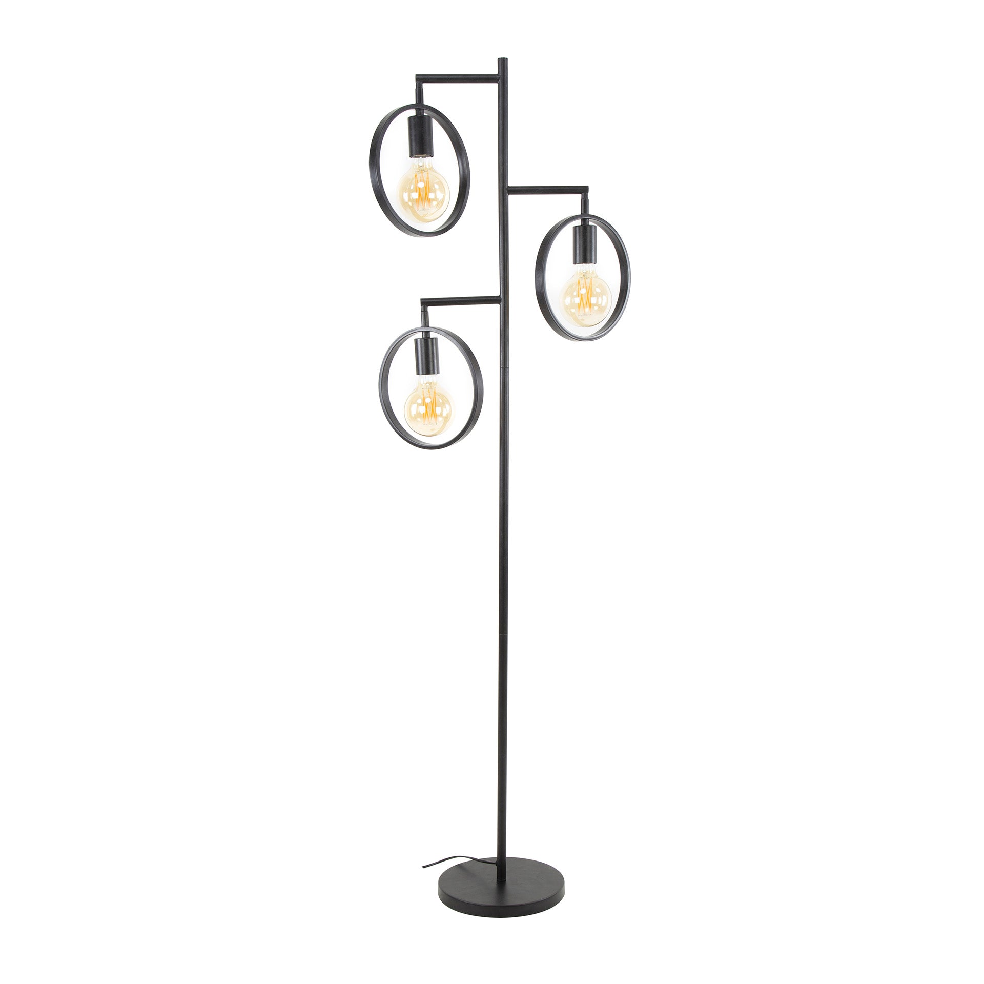 Vloerlamp Ring 3-lichts / Charcoal – afbeelding 3