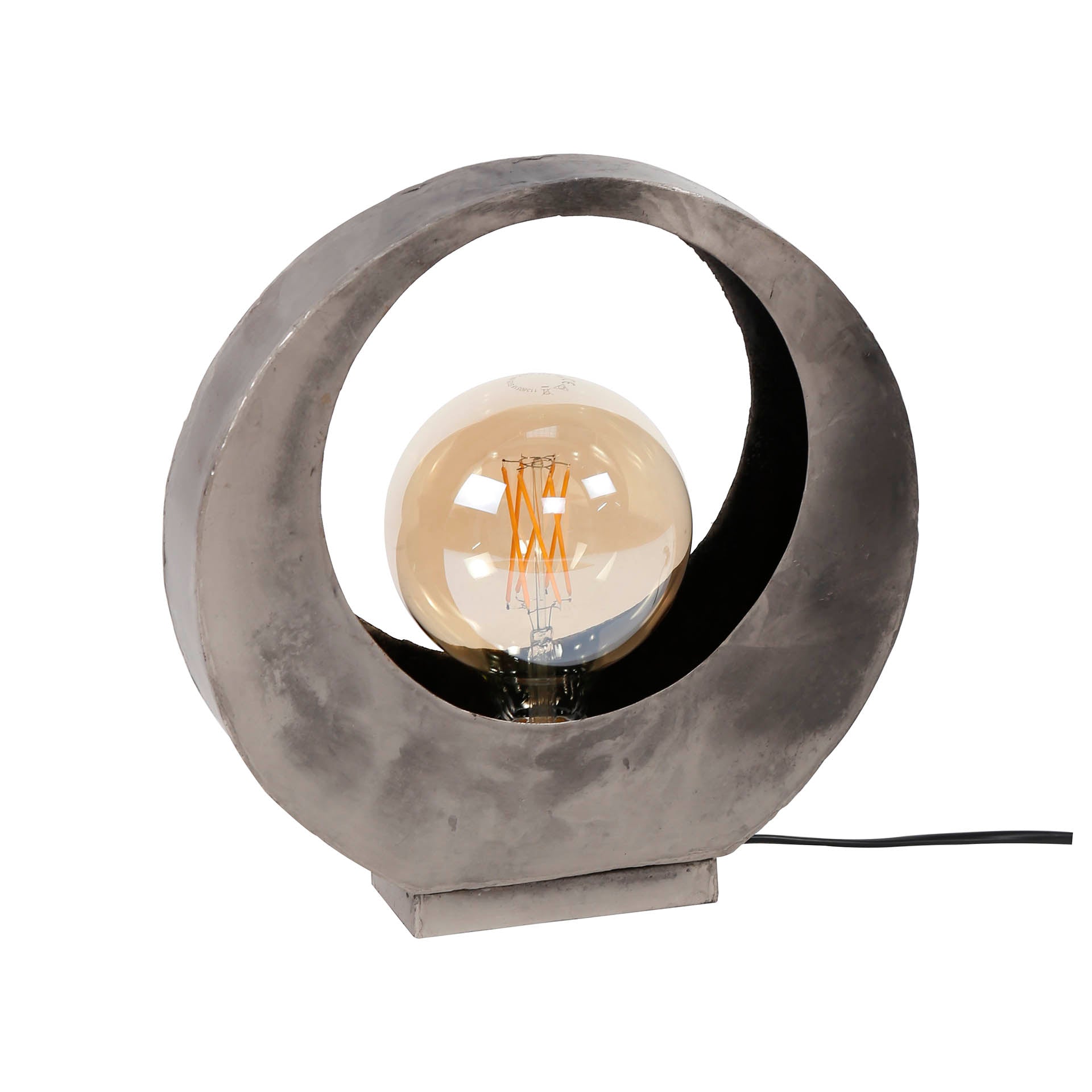 Tafellamp Full Moon 1-lichts / Oud zilver – afbeelding 3