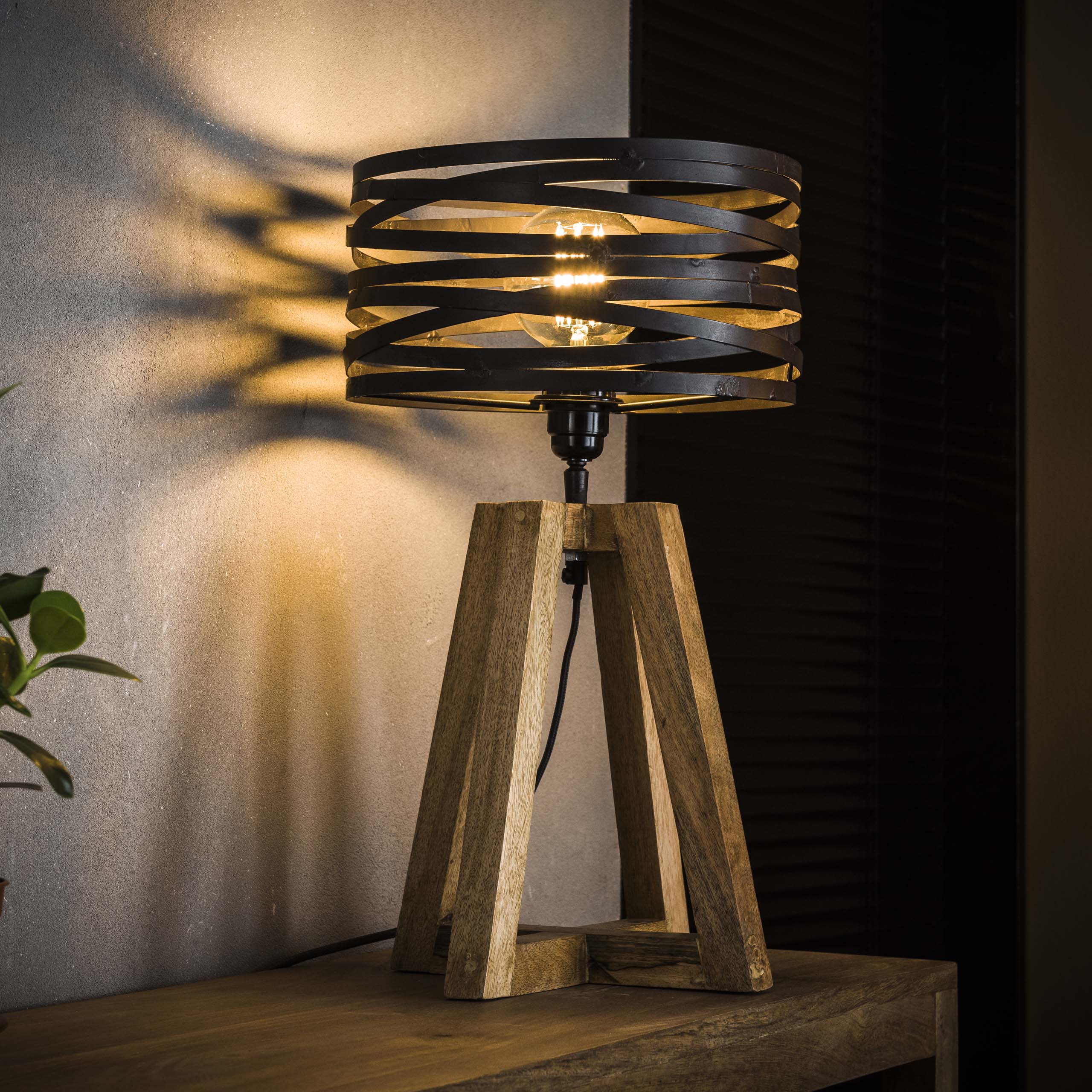Tafellamp Twist 1-lichts / Slate grey – afbeelding 1