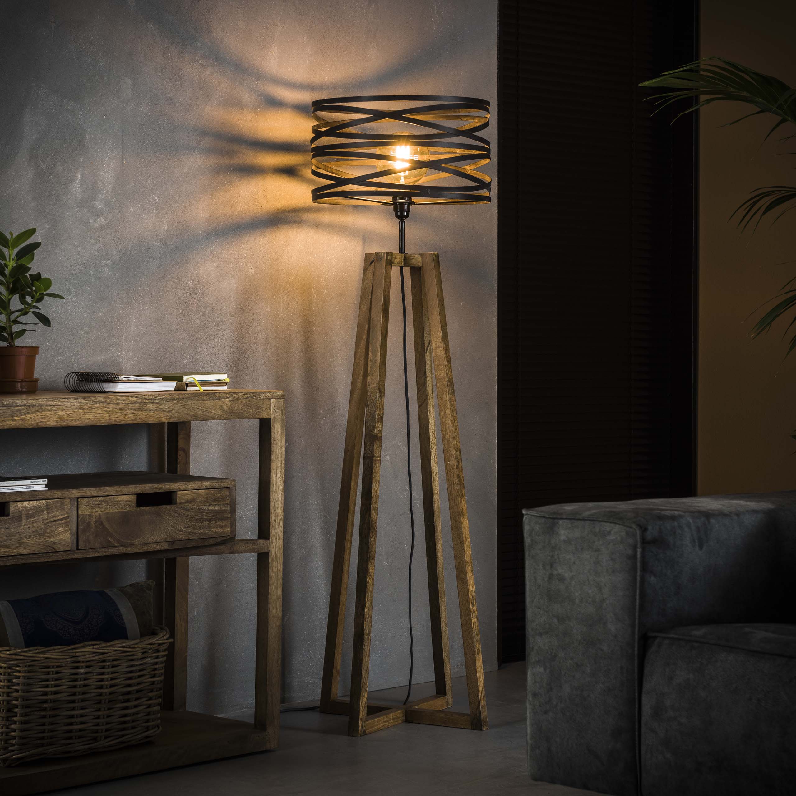 Vloerlamp Twist 1-lichts / Slate grey – afbeelding 1