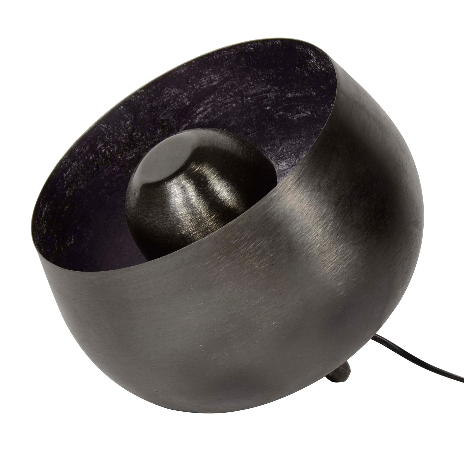 Tafellamp Basket 1-lichts Ø28cm / Zwart nikkel – afbeelding 5