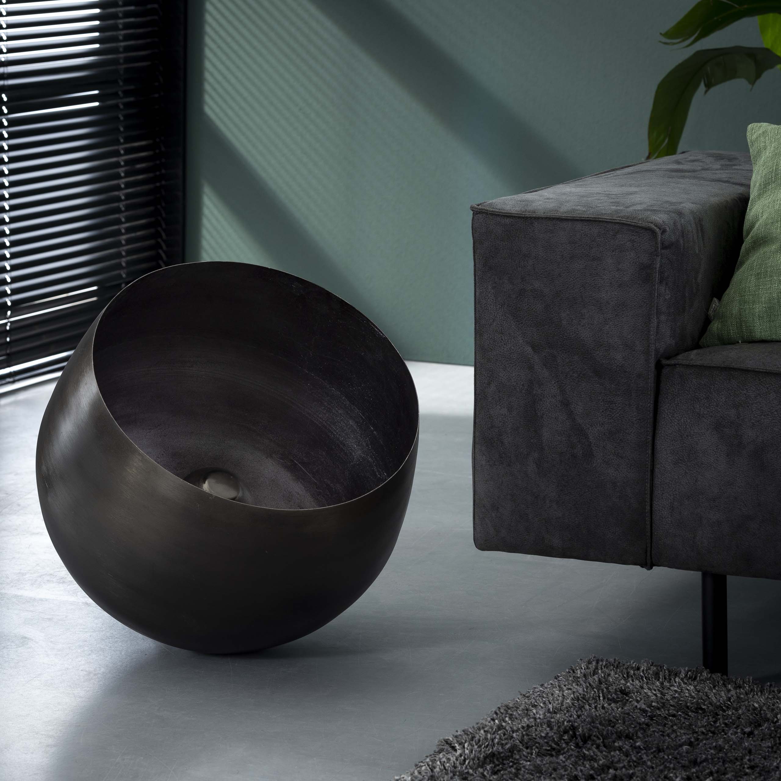 Tafellamp Basket 1-lichts Ø50cm / Zwart nikkel – afbeelding 4
