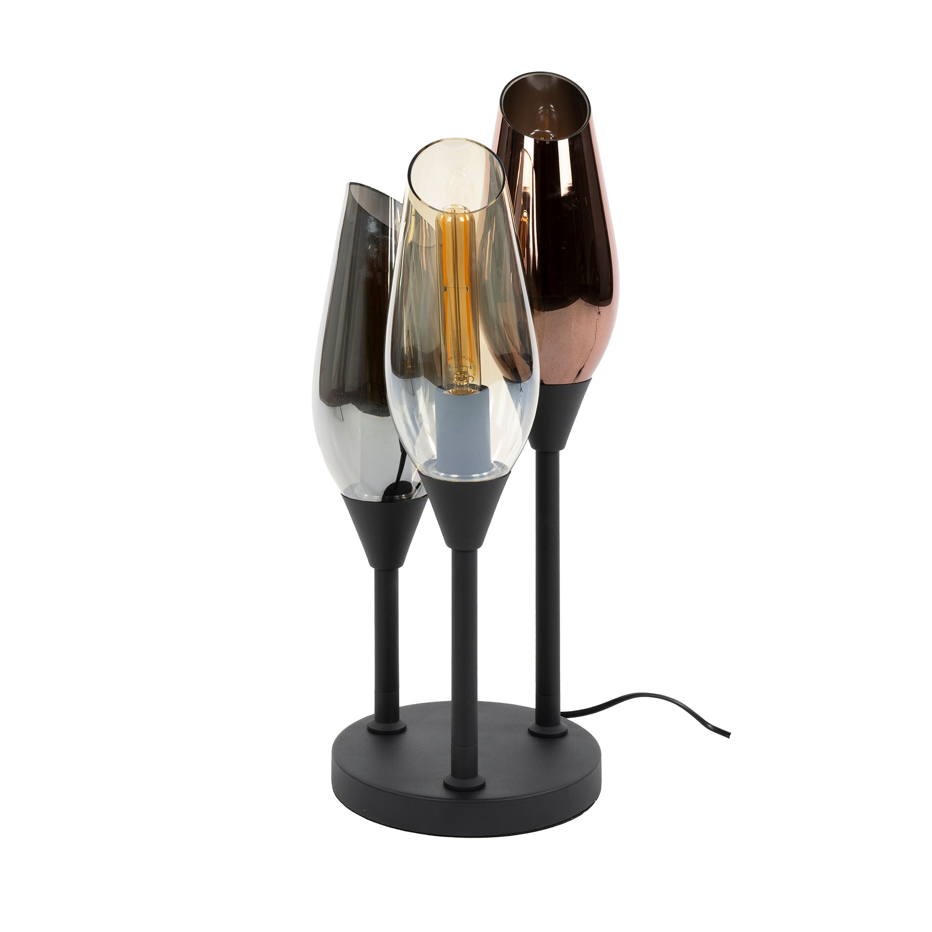 Tafellamp Cocoon 3-lichts / Zwart – afbeelding 3