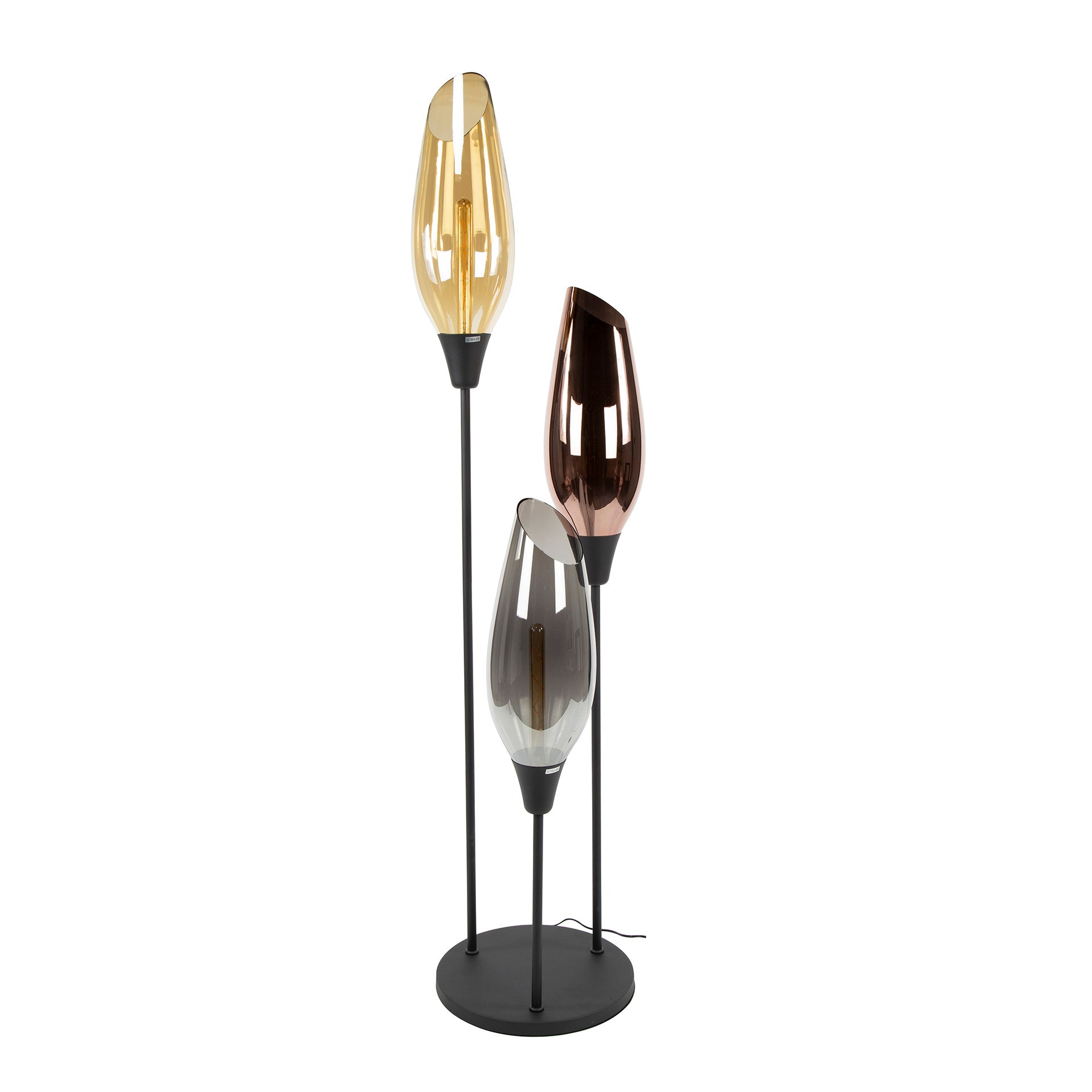 Vloerlamp Cocoon XL 3-lichts / Zwart – afbeelding 3