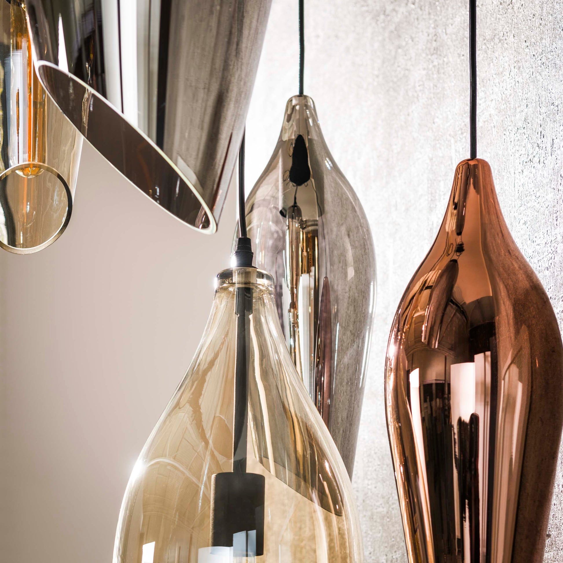 Hanglamp Cocoon getrapt 5-lichts / Zwart – afbeelding 4