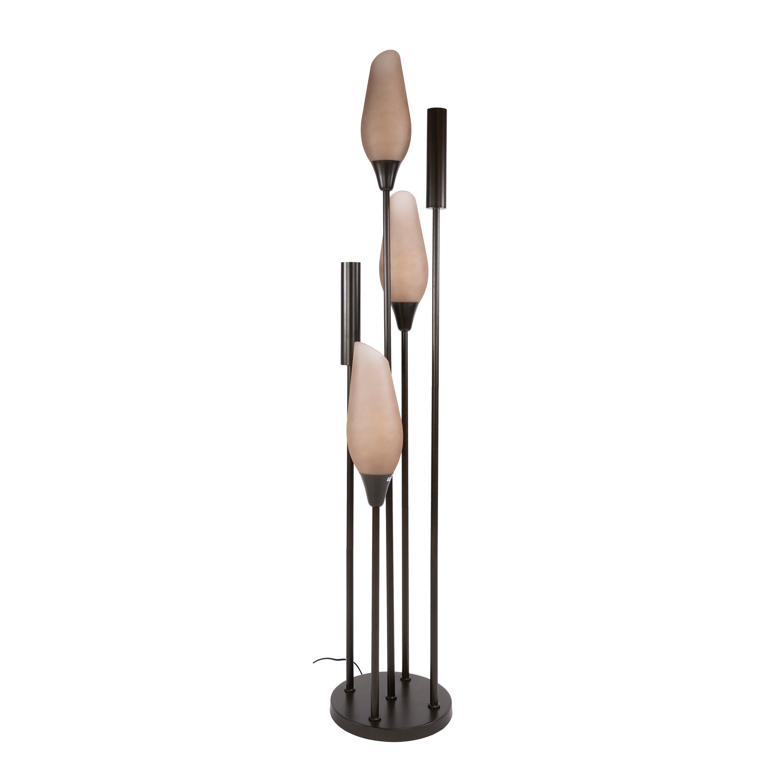 Vloerlamp Cocoon 5-lichts / Sienna bruin-frosted – afbeelding 5